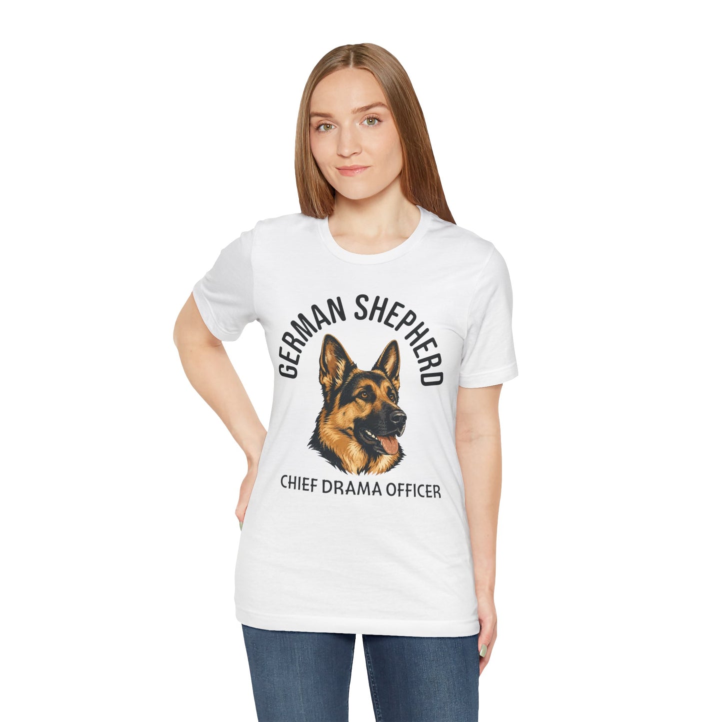 German Shepherd Club Chief Drama Officer Graphic Tee