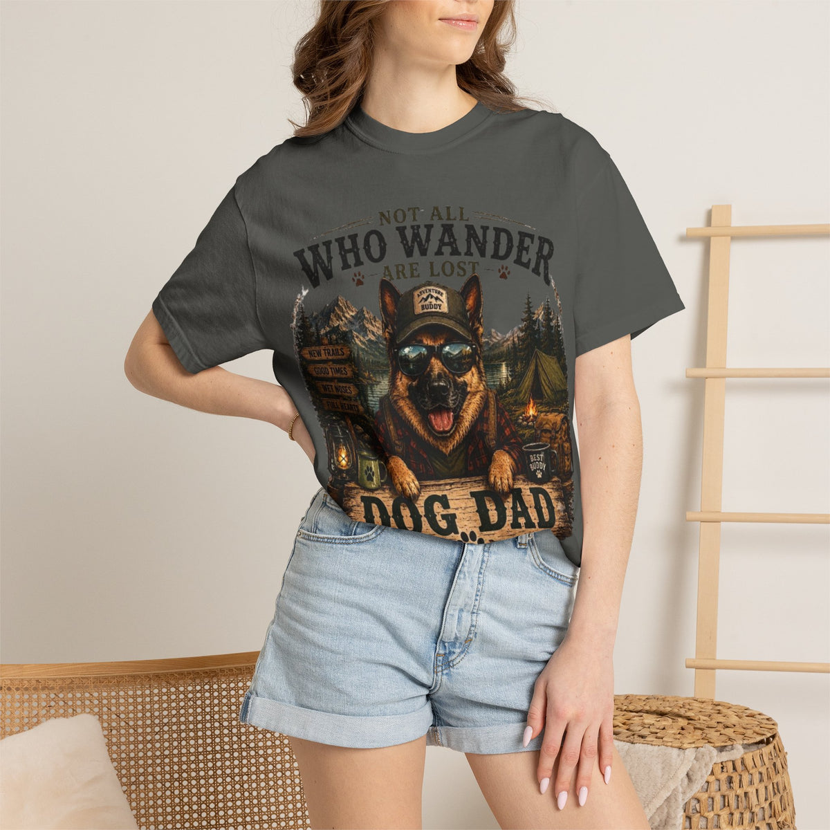 Not All Who Wander Are Lost Dog Dad Comfort Colors® T-Shirt