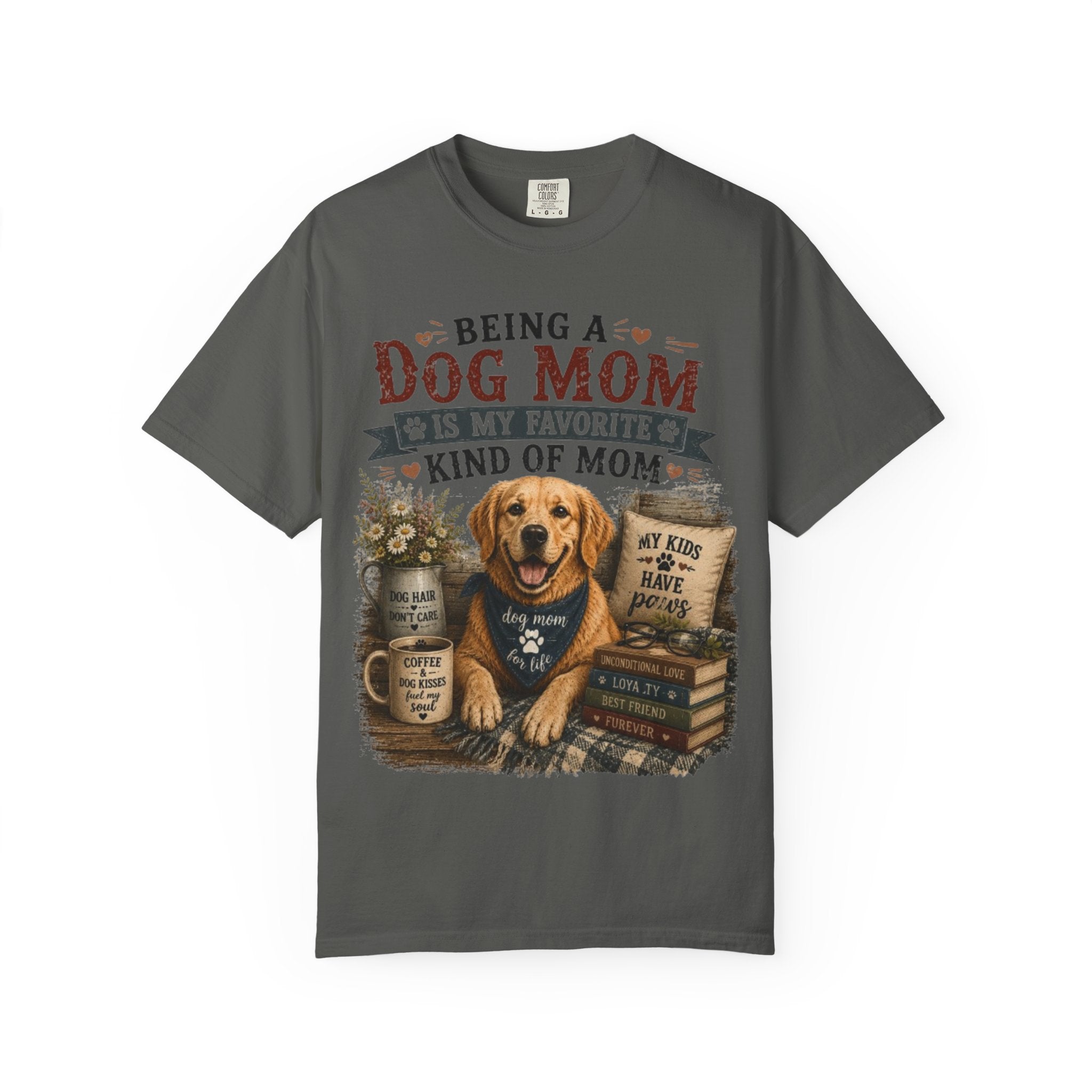 Being A Dog Mom Is My Favorite Kind Of Mom Retro T-Shirt