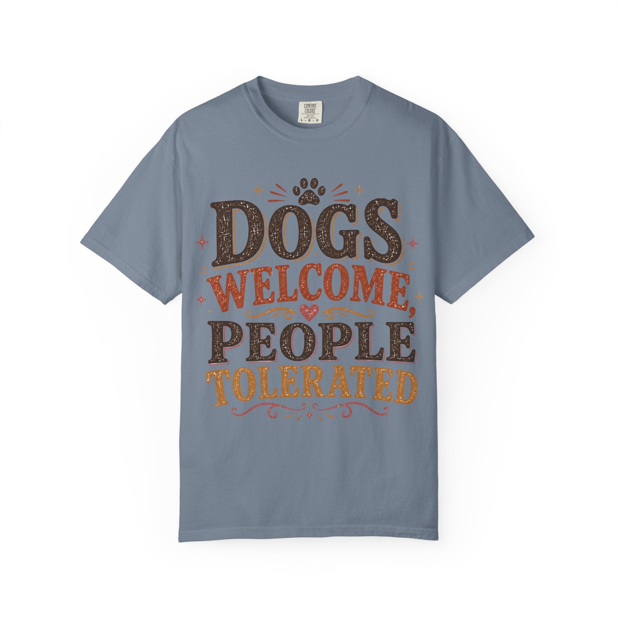 Dogs Welcome, People Tolerated Retro T-Shirt