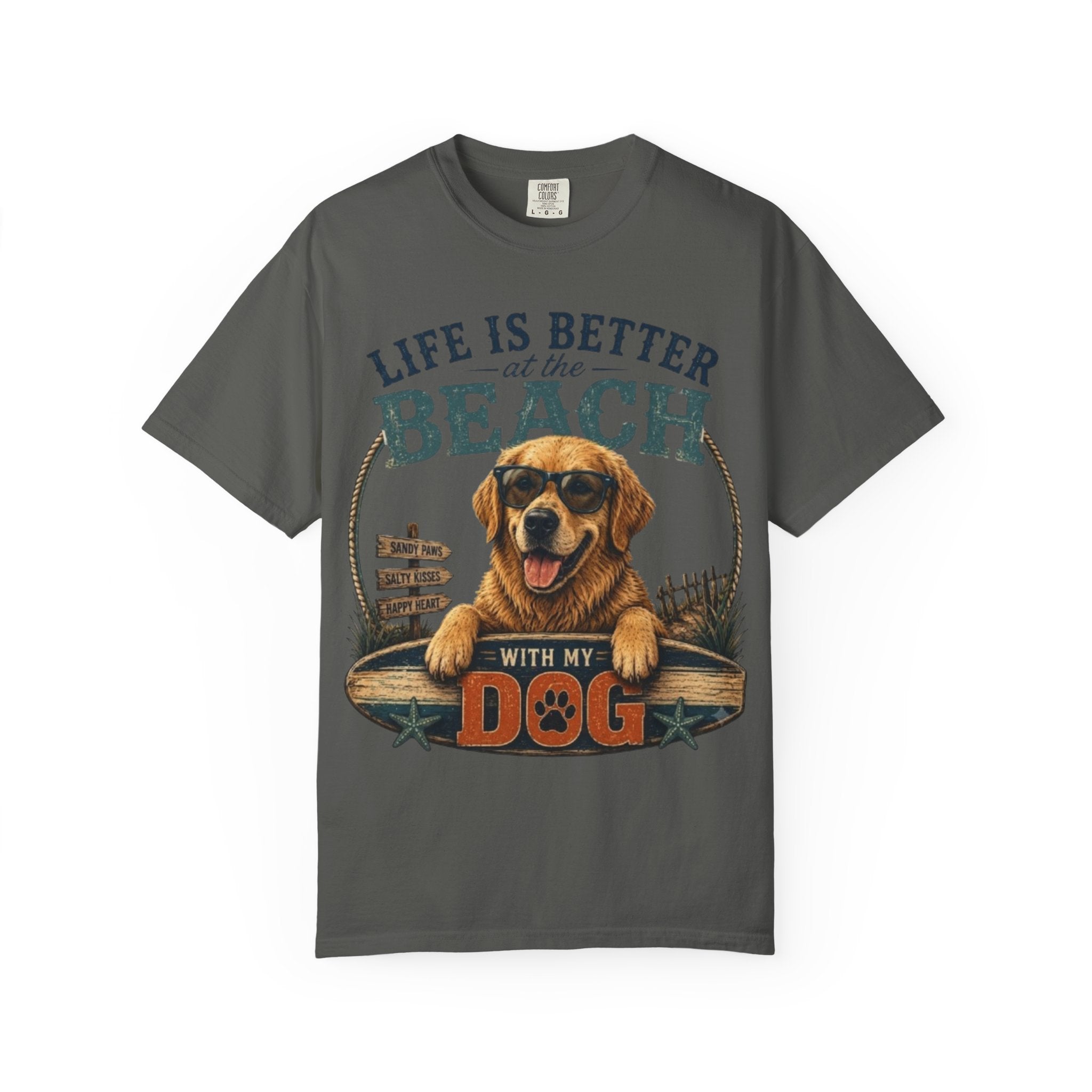 Life Is Better at the Beach With My Dog Comfort Colors® T-Shirt