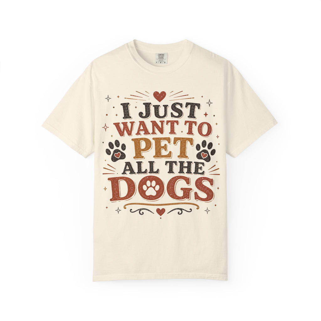 I Just Want To Pet All The Dogs Retro T-Shirt
