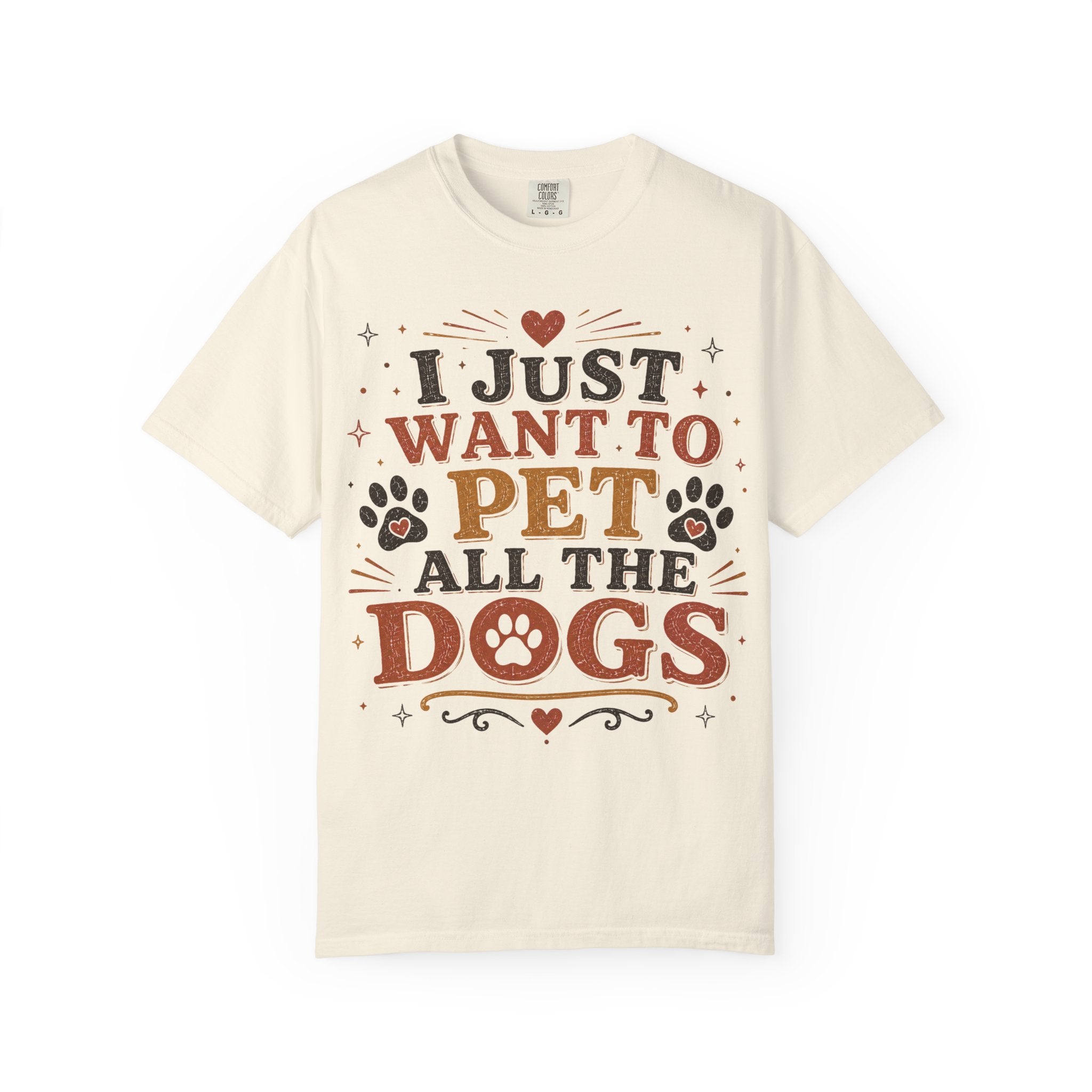 I Just Want To Pet All The Dogs Retro T-Shirt