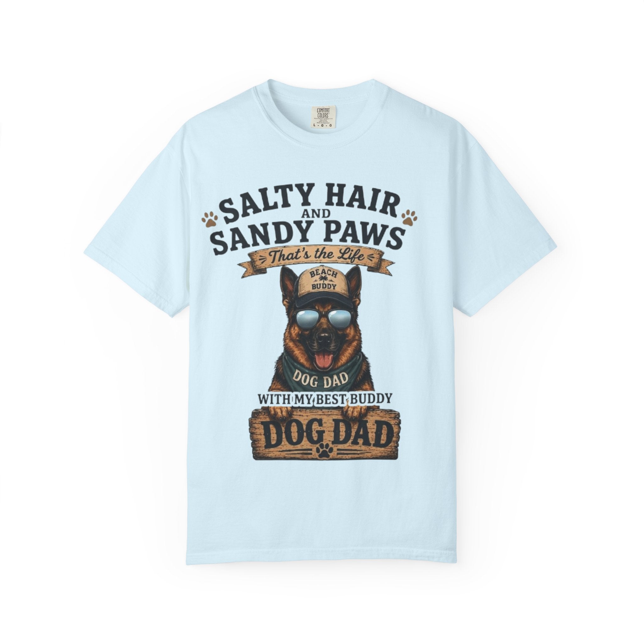 Salty Hair & Sandy Paws Dog Dad Comfort Colors® T-Shirt