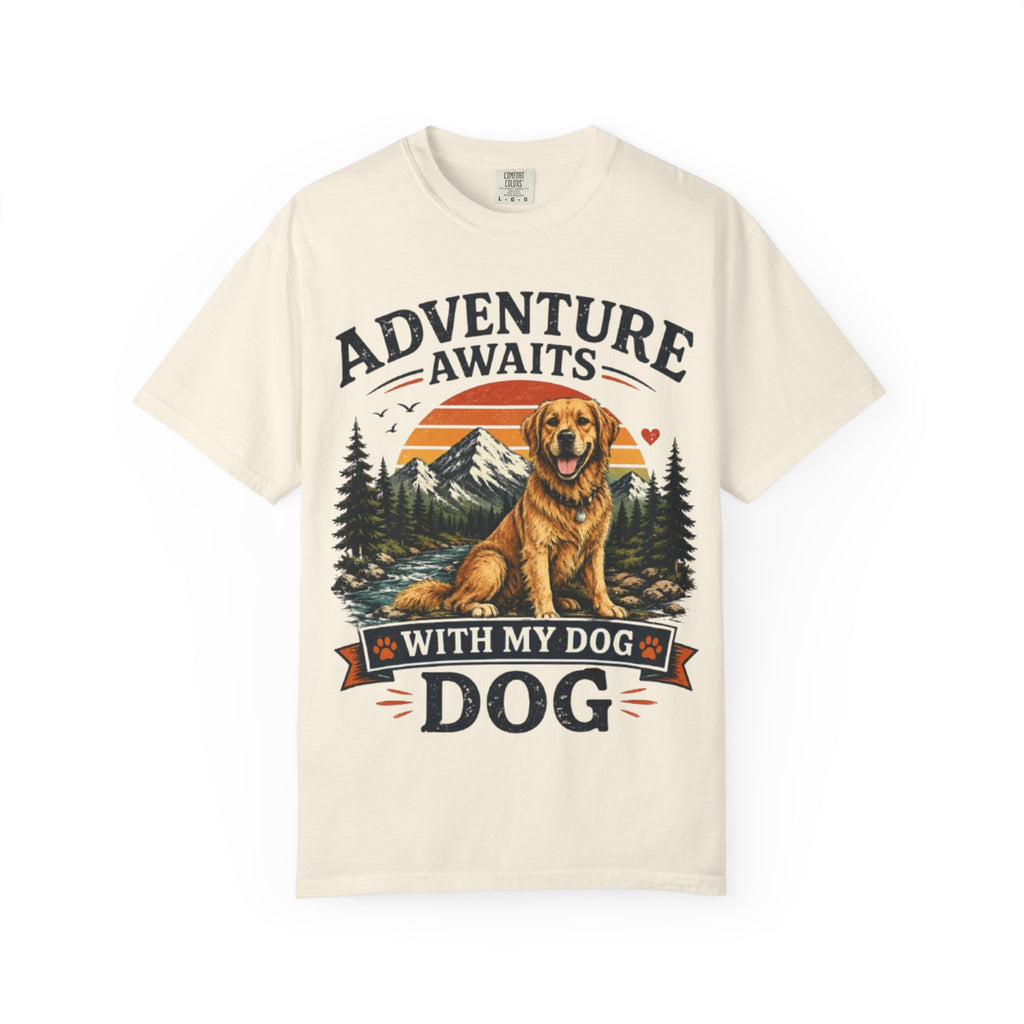 Adventure Awaits With My Dog Retro T-Shirt
