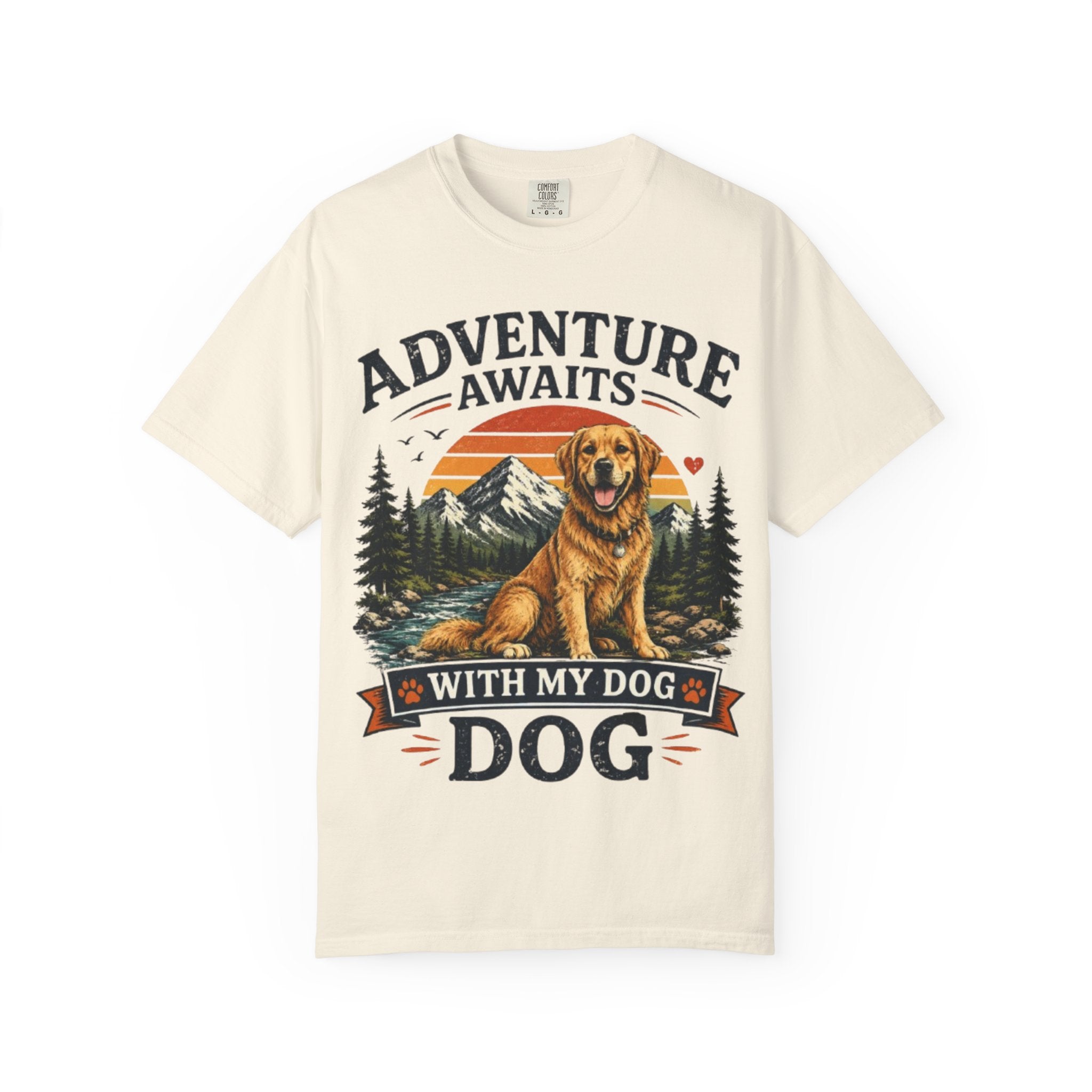 Adventure Awaits With My Dog Retro T-Shirt