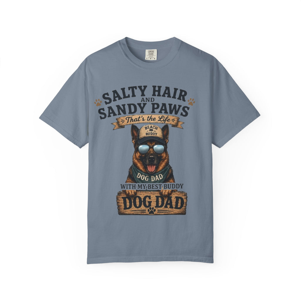 Salty Hair & Sandy Paws Dog Dad Comfort Colors® T-Shirt