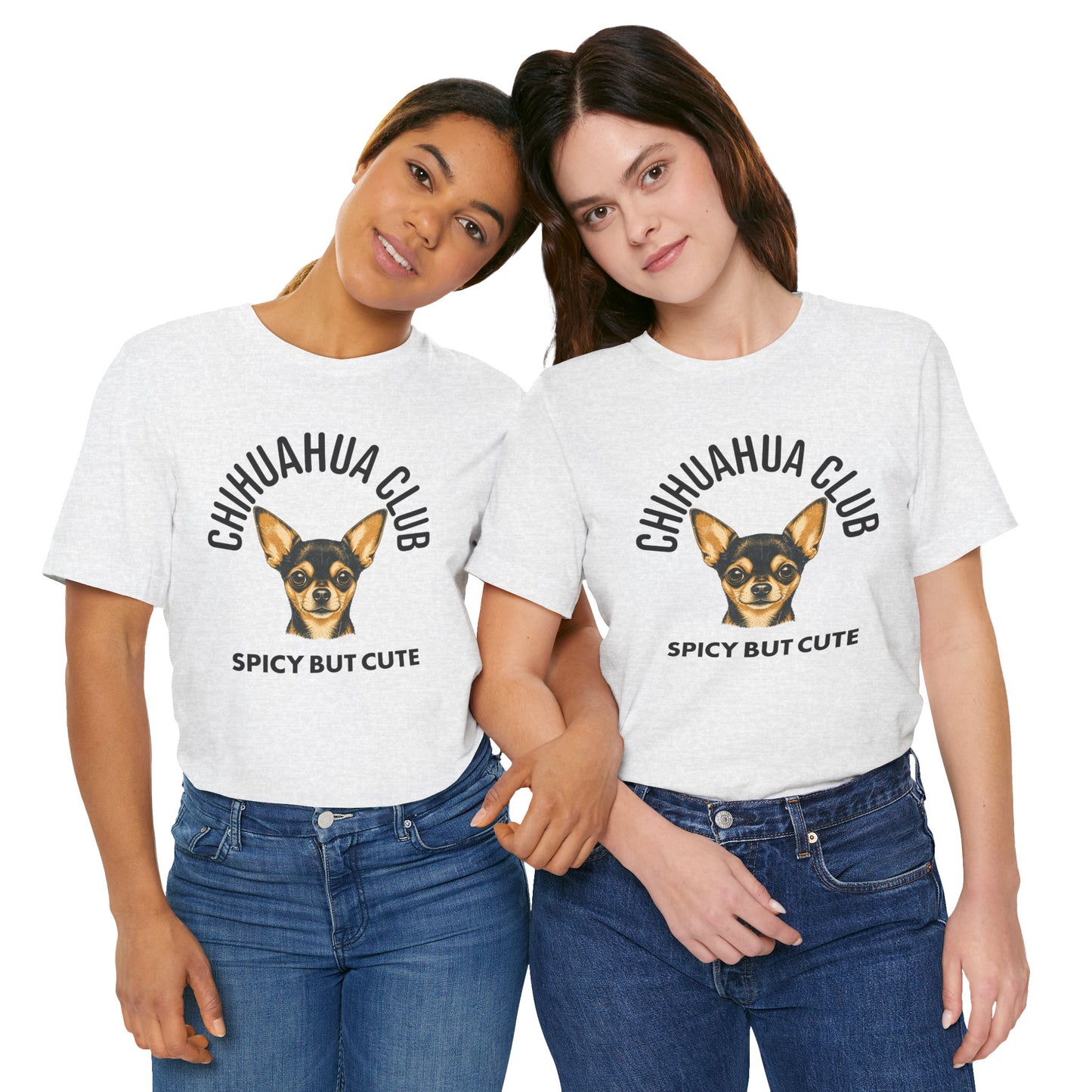 Chihuahua Club Spicy But Cute Graphic Tee