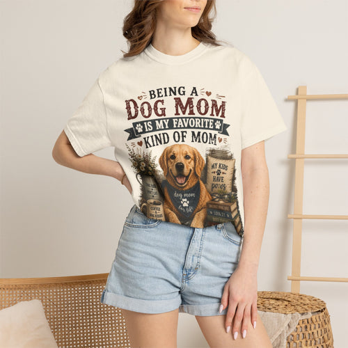 Being A Dog Mom Is My Favorite Kind Of Mom Retro T-Shirt