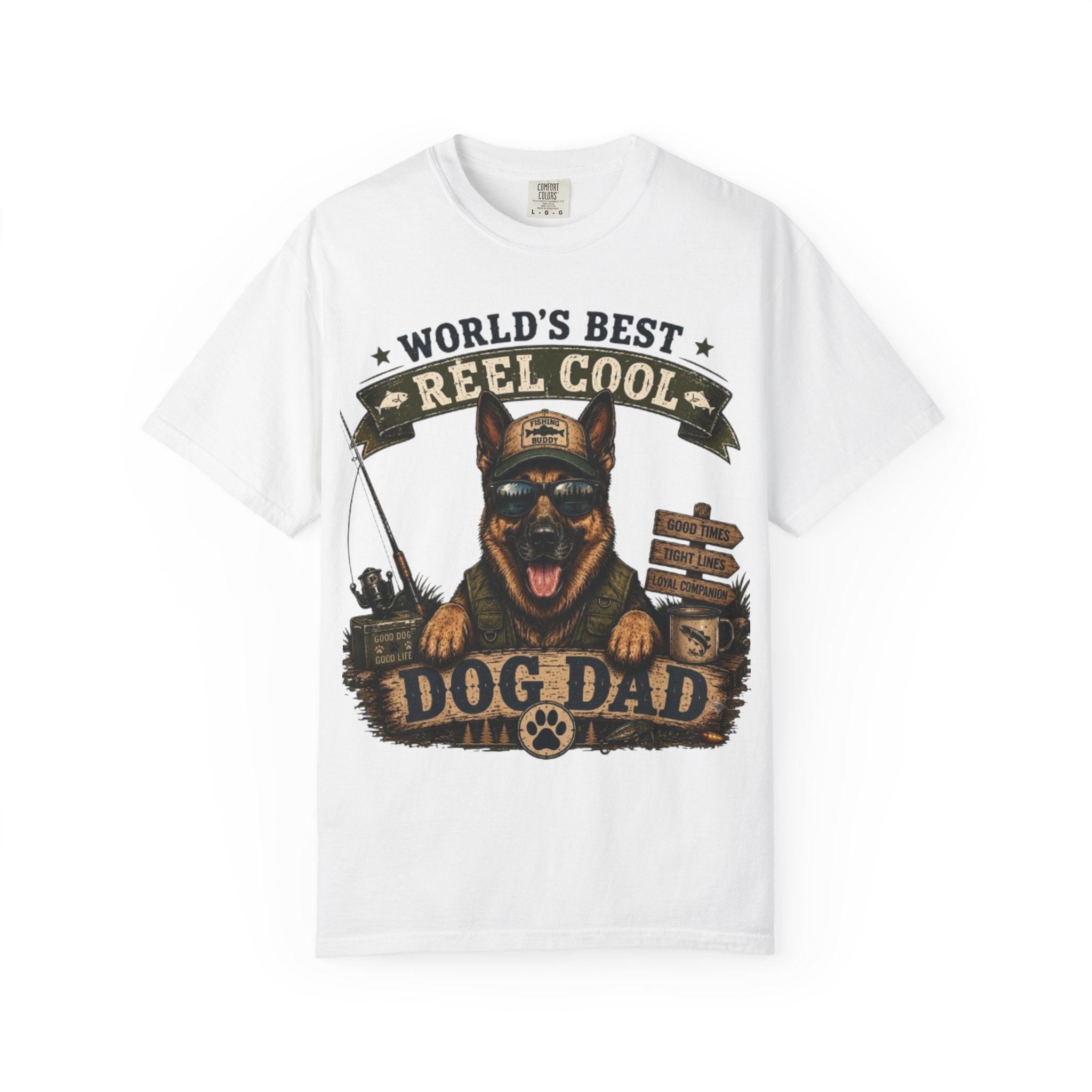 World's Best Reel Cool Dog Dad Comfort Colors® T-Shirt