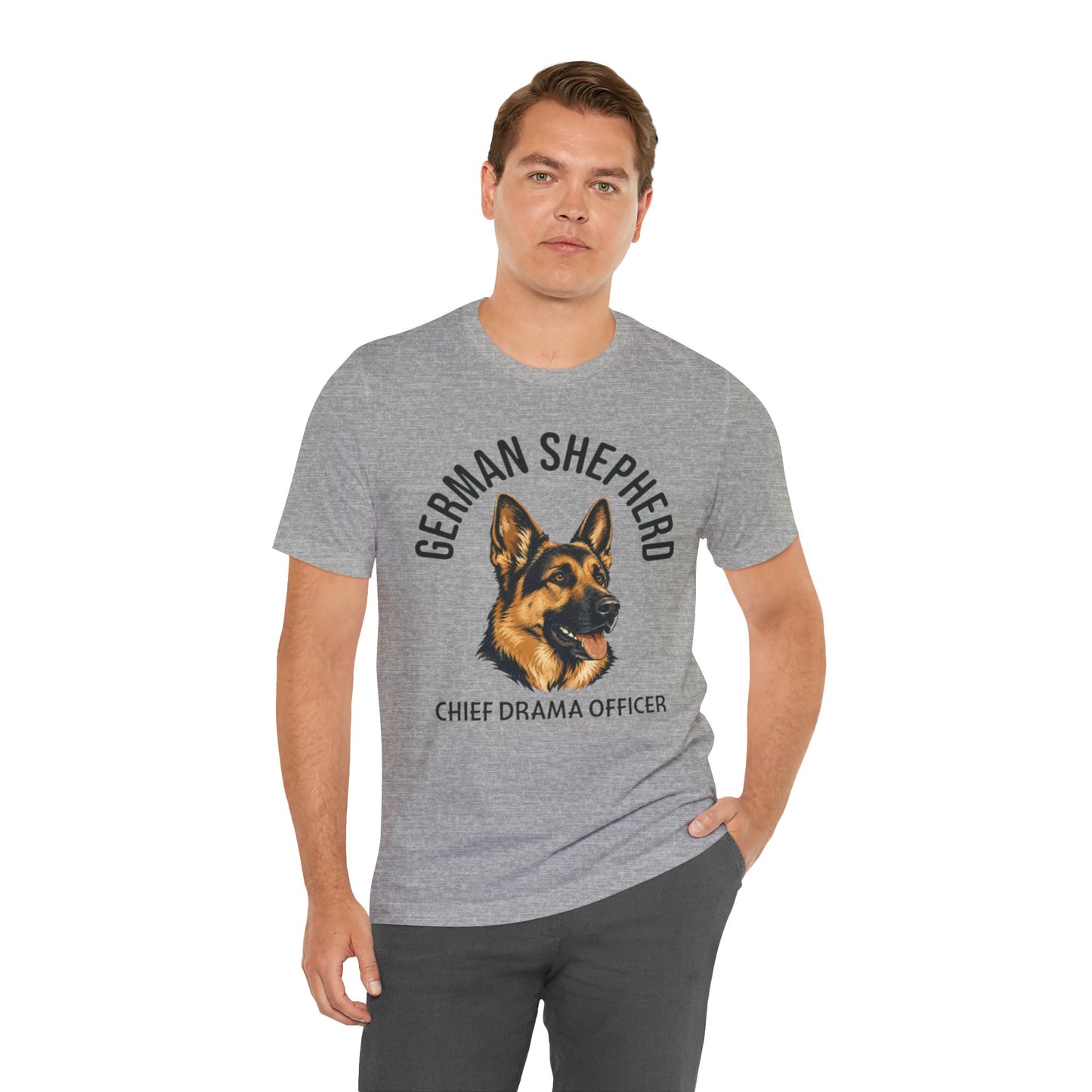German Shepherd Club Chief Drama Officer Graphic Tee