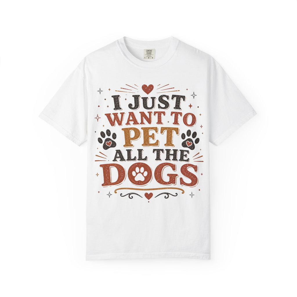 I Just Want To Pet All The Dogs Retro T-Shirt