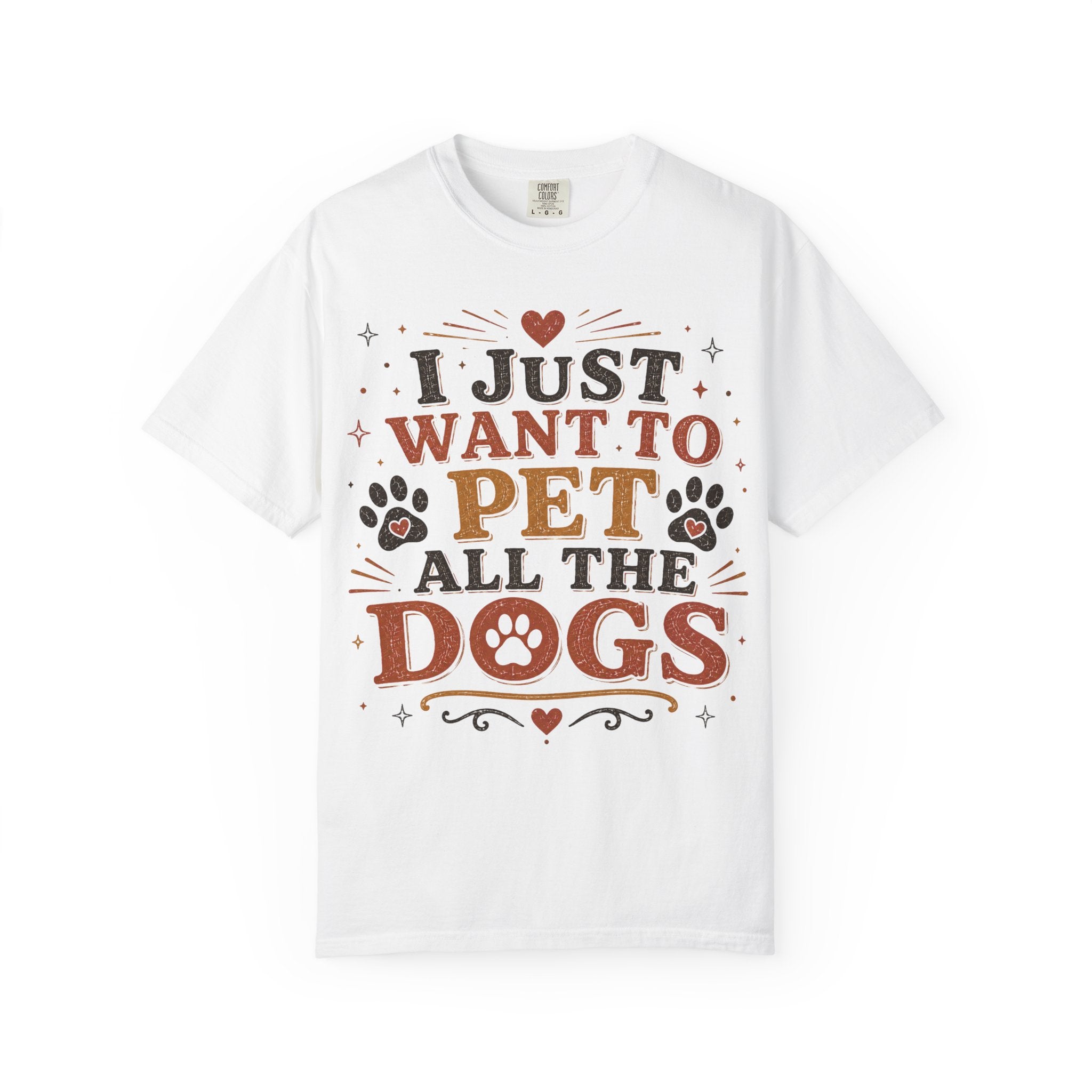 I Just Want To Pet All The Dogs Retro T-Shirt