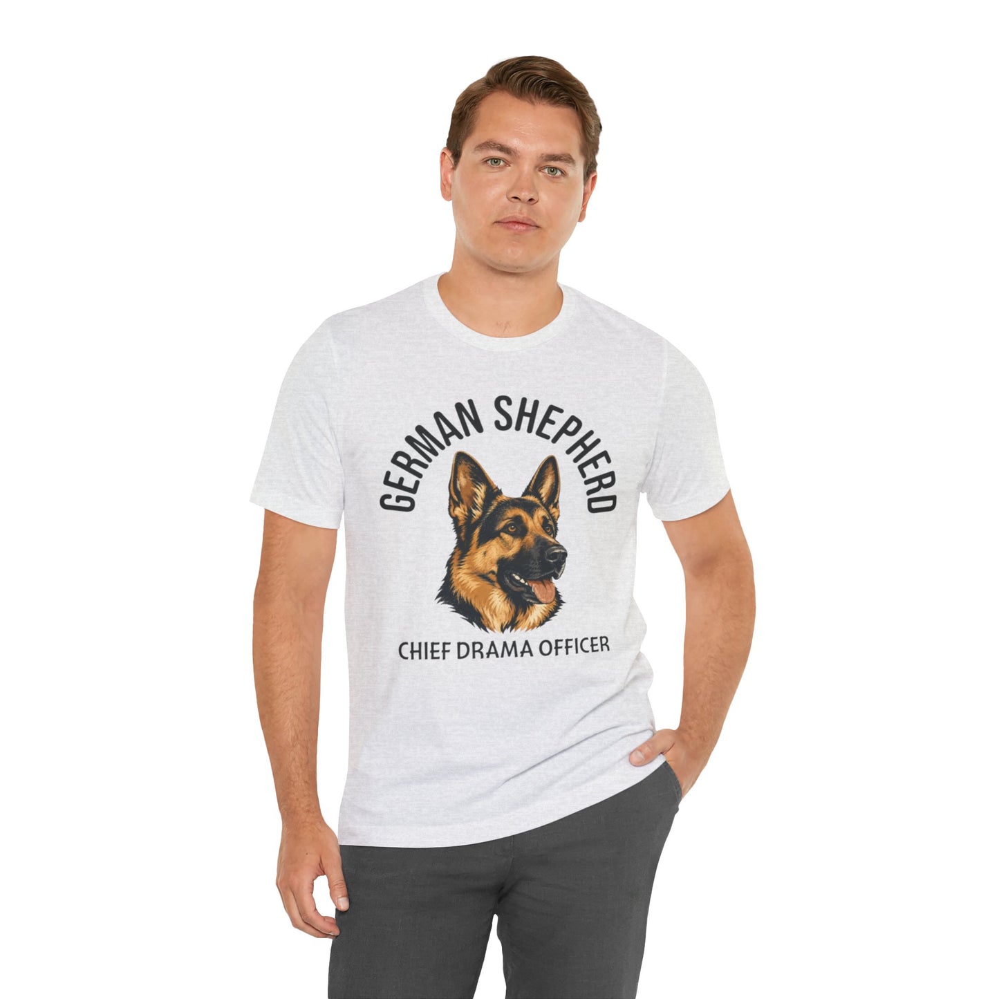 German Shepherd Club Chief Drama Officer Graphic Tee