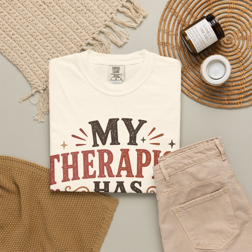 My Therapist Has Four Paws Retro T-Shirt