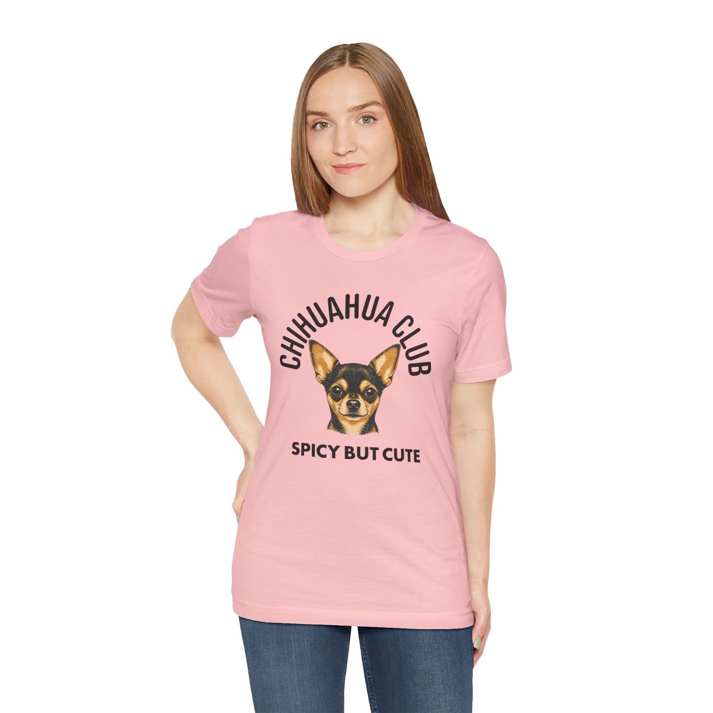 Chihuahua Club Spicy But Cute Graphic Tee
