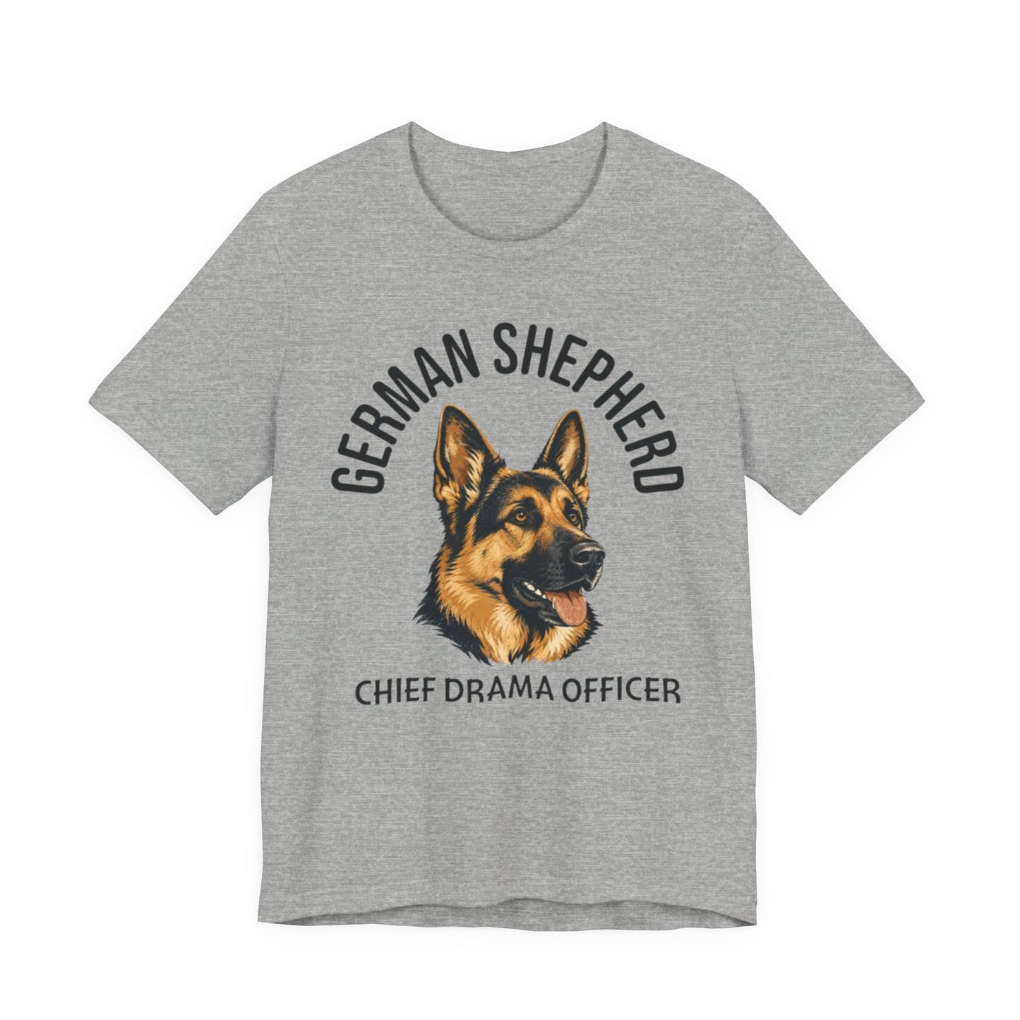 German Shepherd Club Chief Drama Officer Graphic Tee