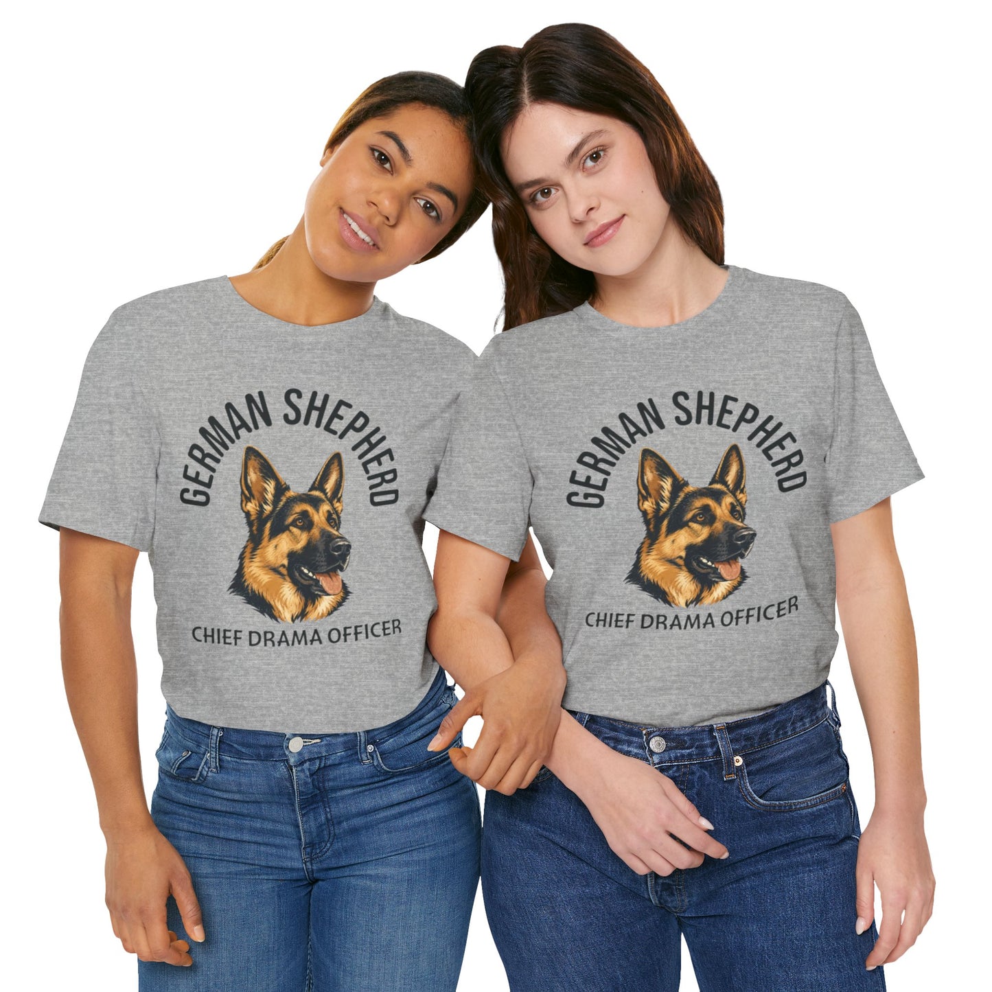 German Shepherd Club Chief Drama Officer Graphic Tee