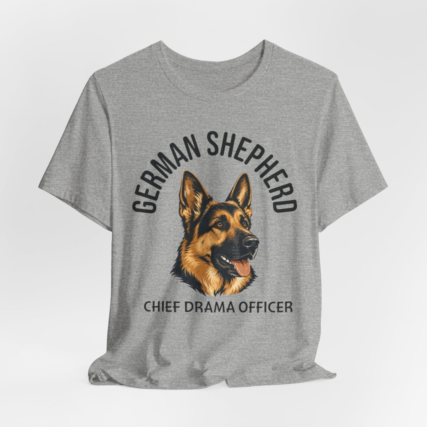 German Shepherd Club Chief Drama Officer Graphic Tee