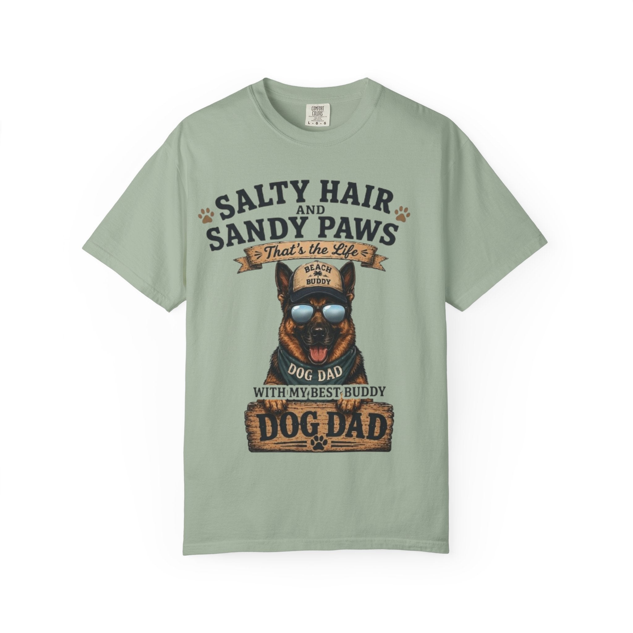 Salty Hair & Sandy Paws Dog Dad Comfort Colors® T-Shirt