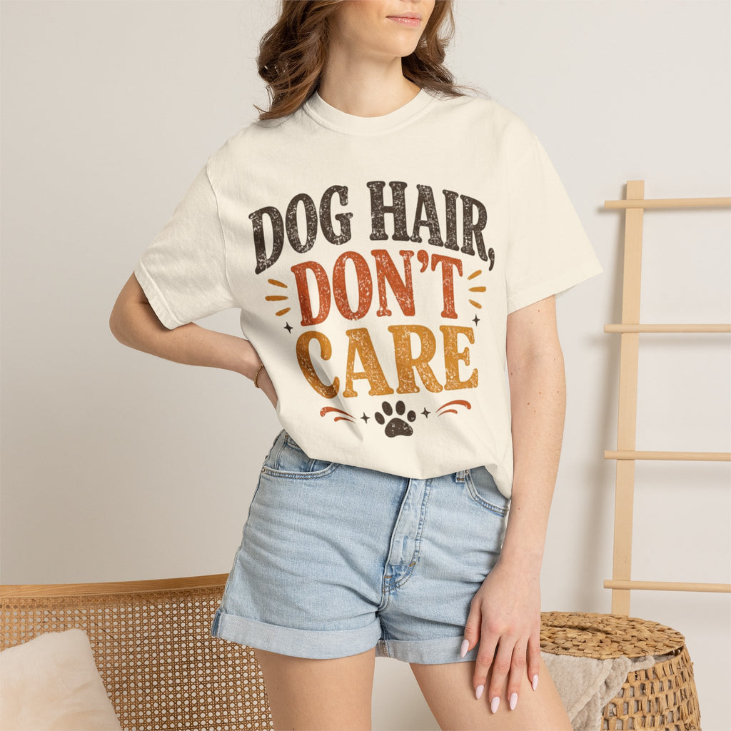 Dog Hair, Don’t Care Retro T-Shirt
