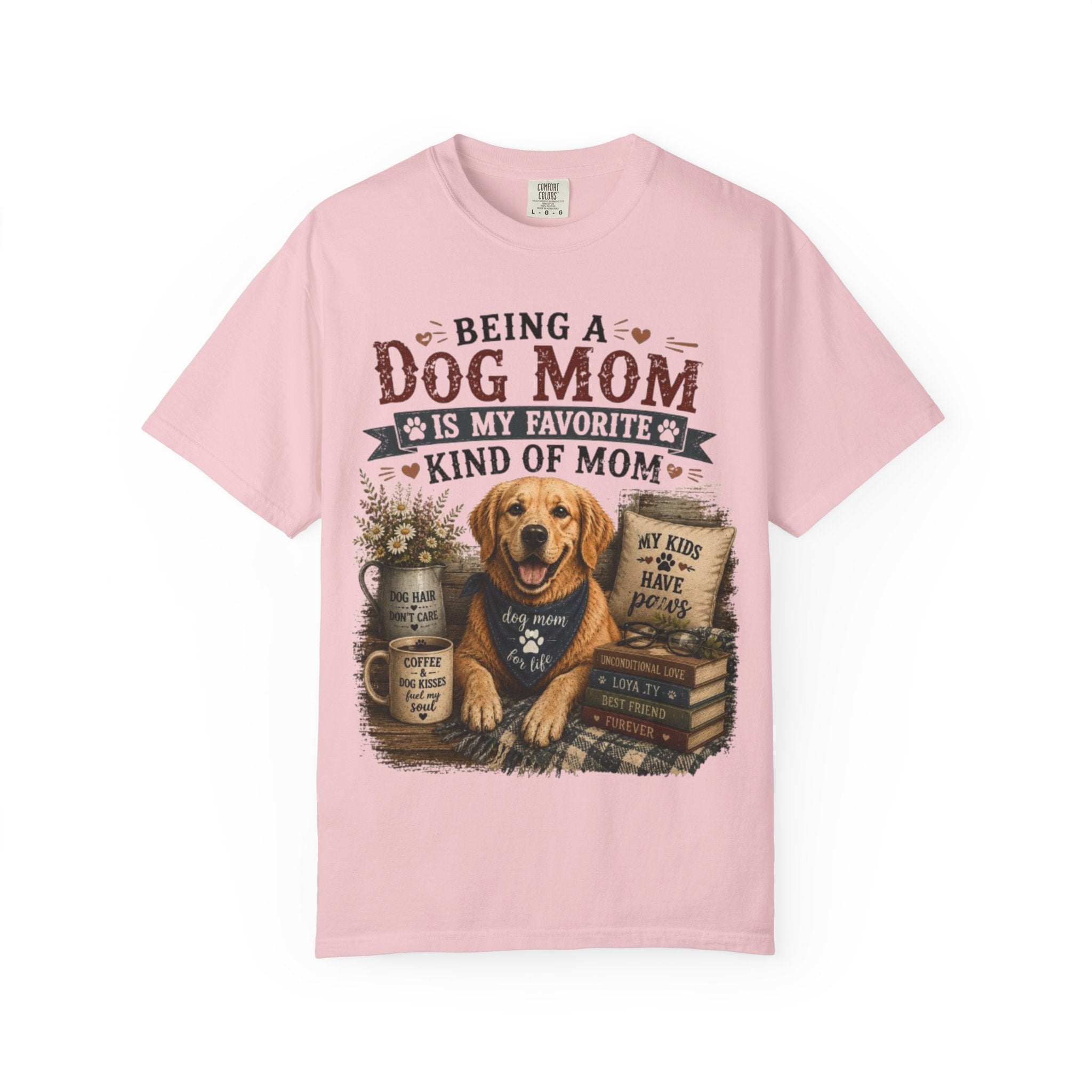 Being A Dog Mom Is My Favorite Kind Of Mom Retro T-Shirt