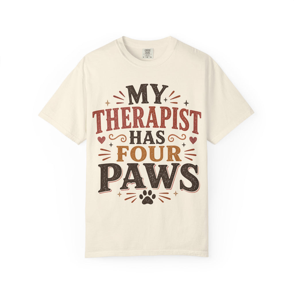 My Therapist Has Four Paws Retro T-Shirt
