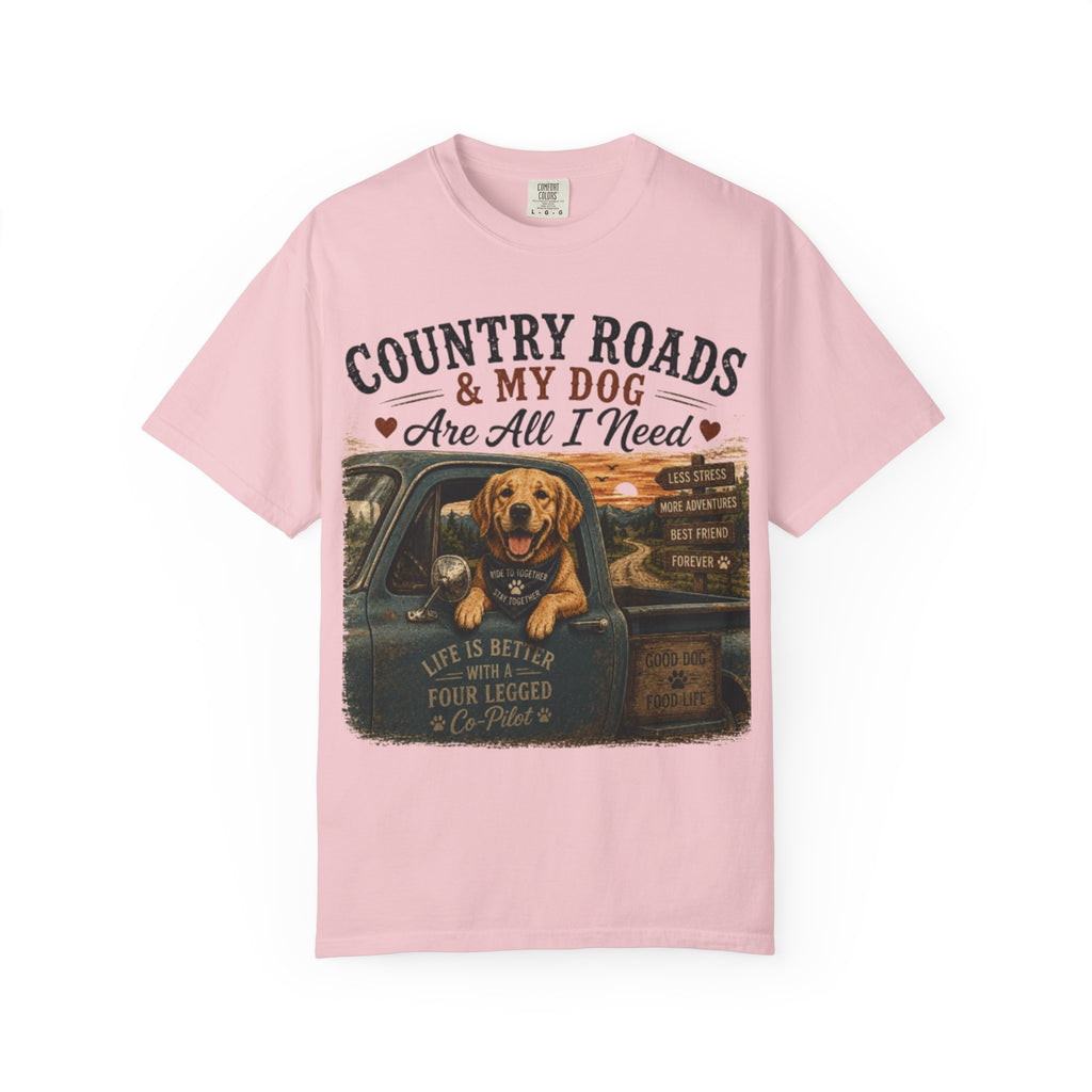 Country Roads & My Dog Retro T-Shirt