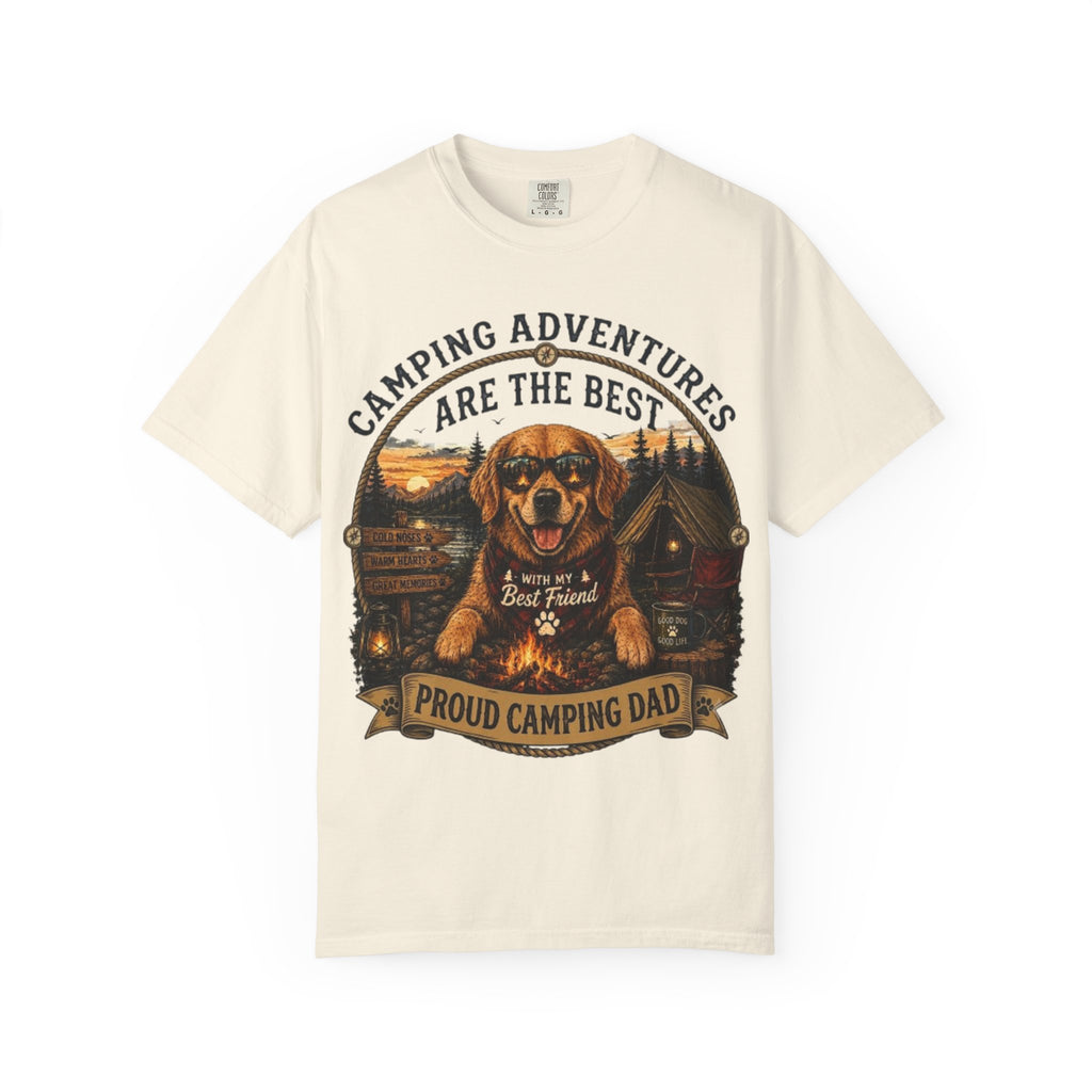 Proud Camping Dog Dad Comfort Colors® T-Shirt
