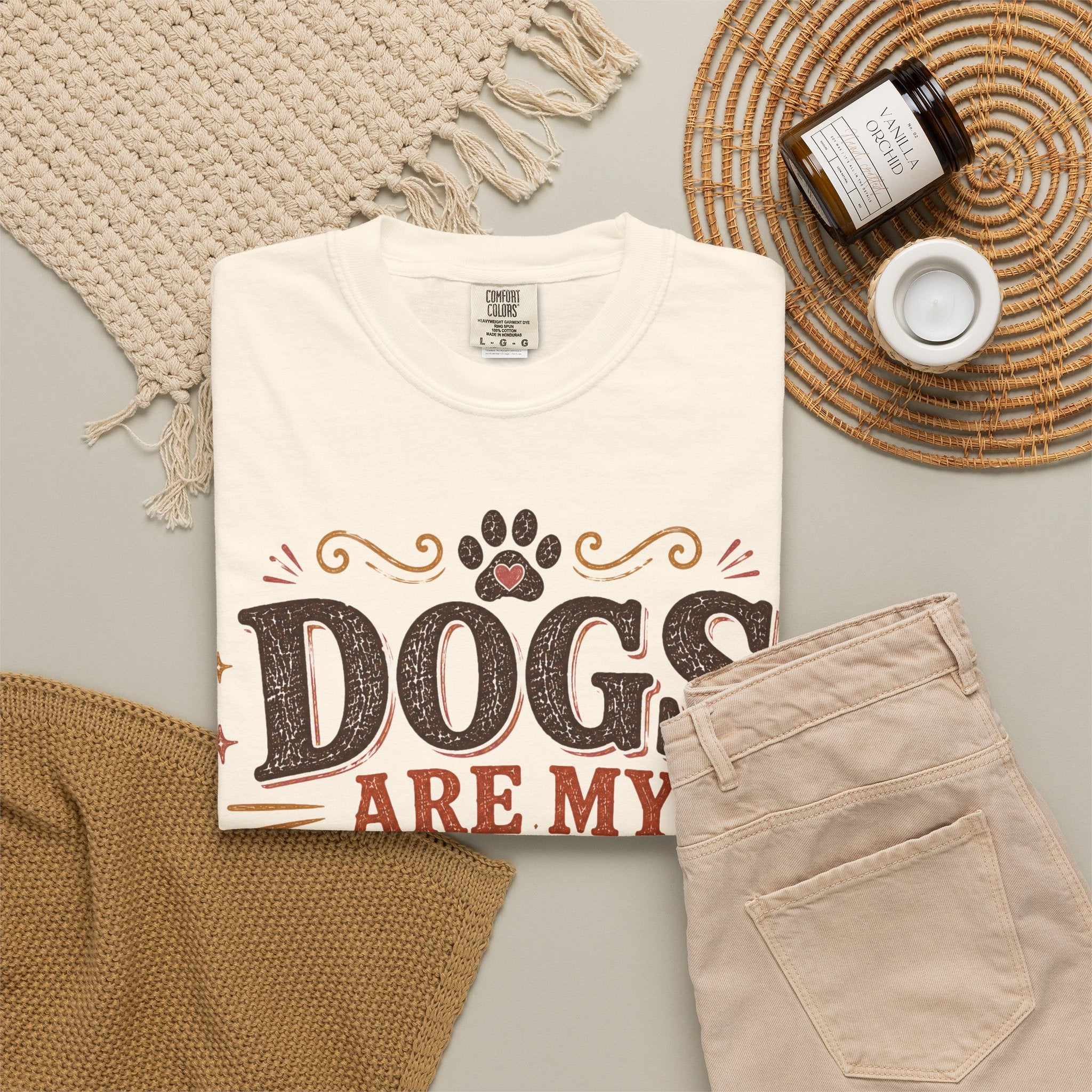Dogs Are My Favorite People Retro T-Shirt