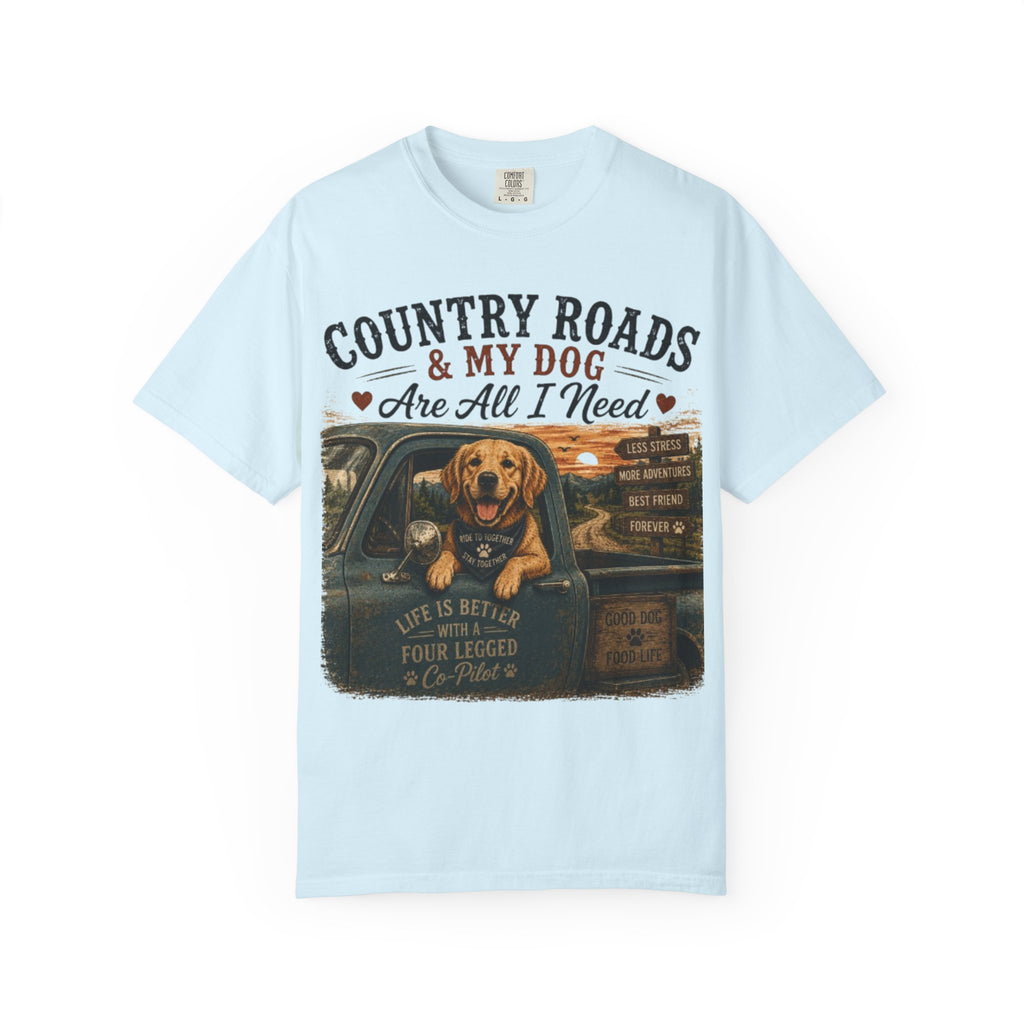 Country Roads & My Dog Retro T-Shirt