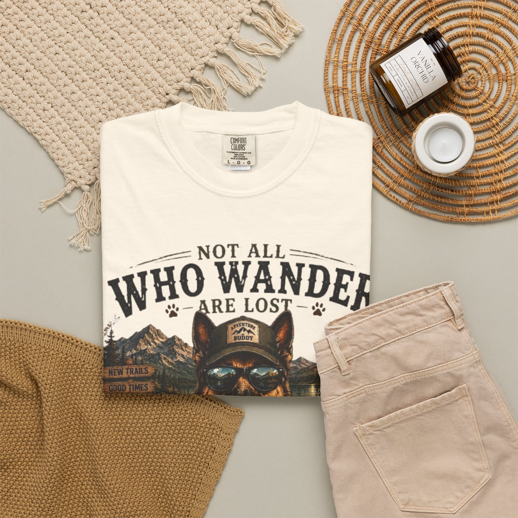 Not All Who Wander Are Lost Dog Dad Comfort Colors® T-Shirt