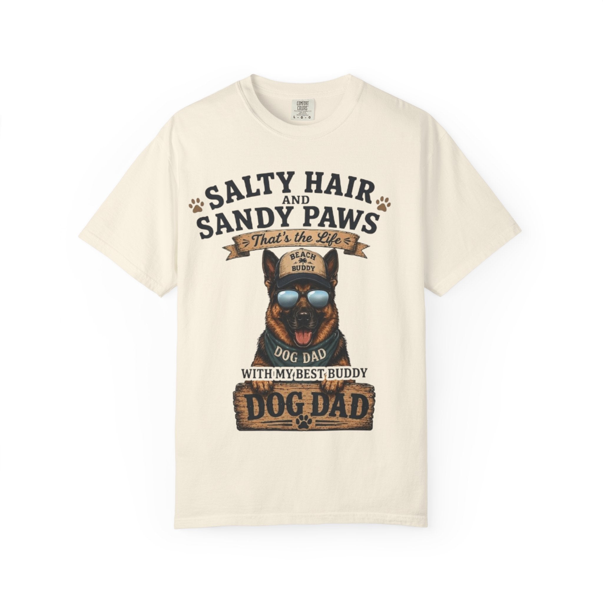 Salty Hair & Sandy Paws Dog Dad Comfort Colors® T-Shirt