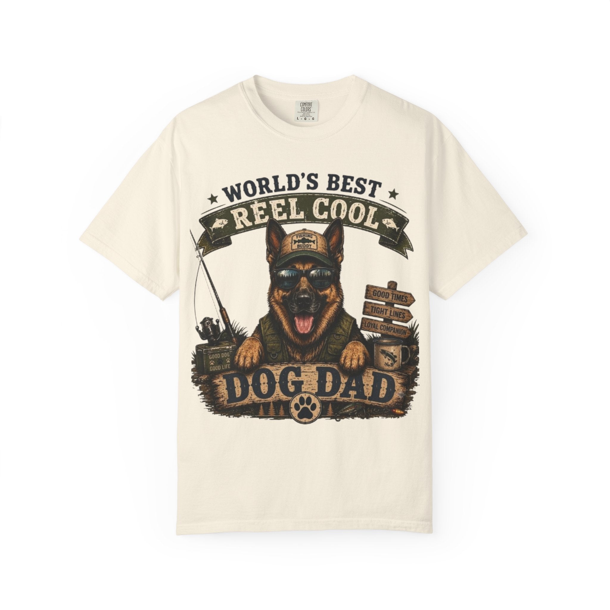 World's Best Reel Cool Dog Dad Comfort Colors® T-Shirt