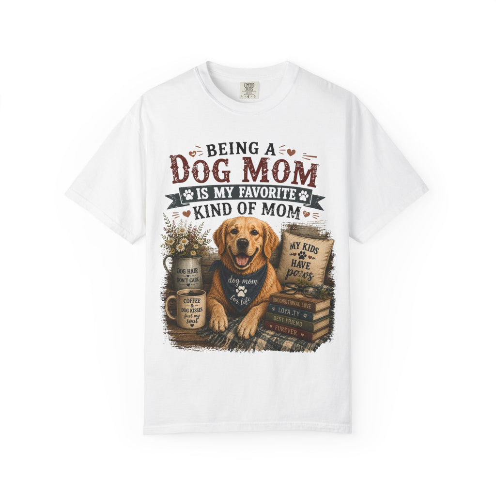 Being A Dog Mom Is My Favorite Kind Of Mom Retro T-Shirt