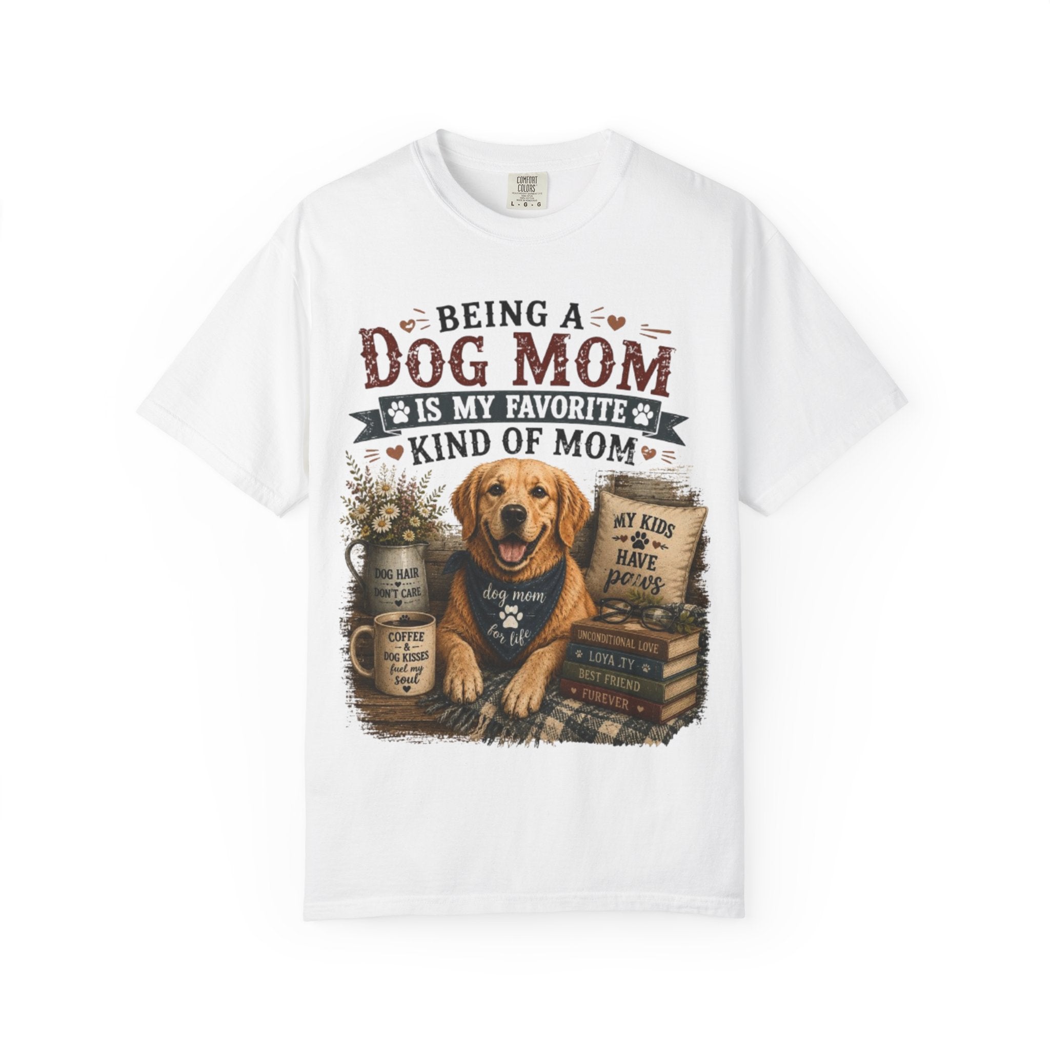 Being A Dog Mom Is My Favorite Kind Of Mom Retro T-Shirt