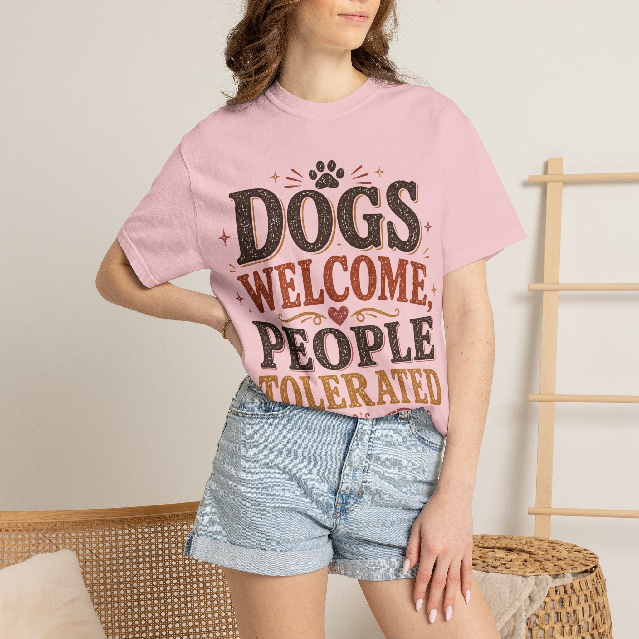 Dogs Welcome, People Tolerated Retro T-Shirt