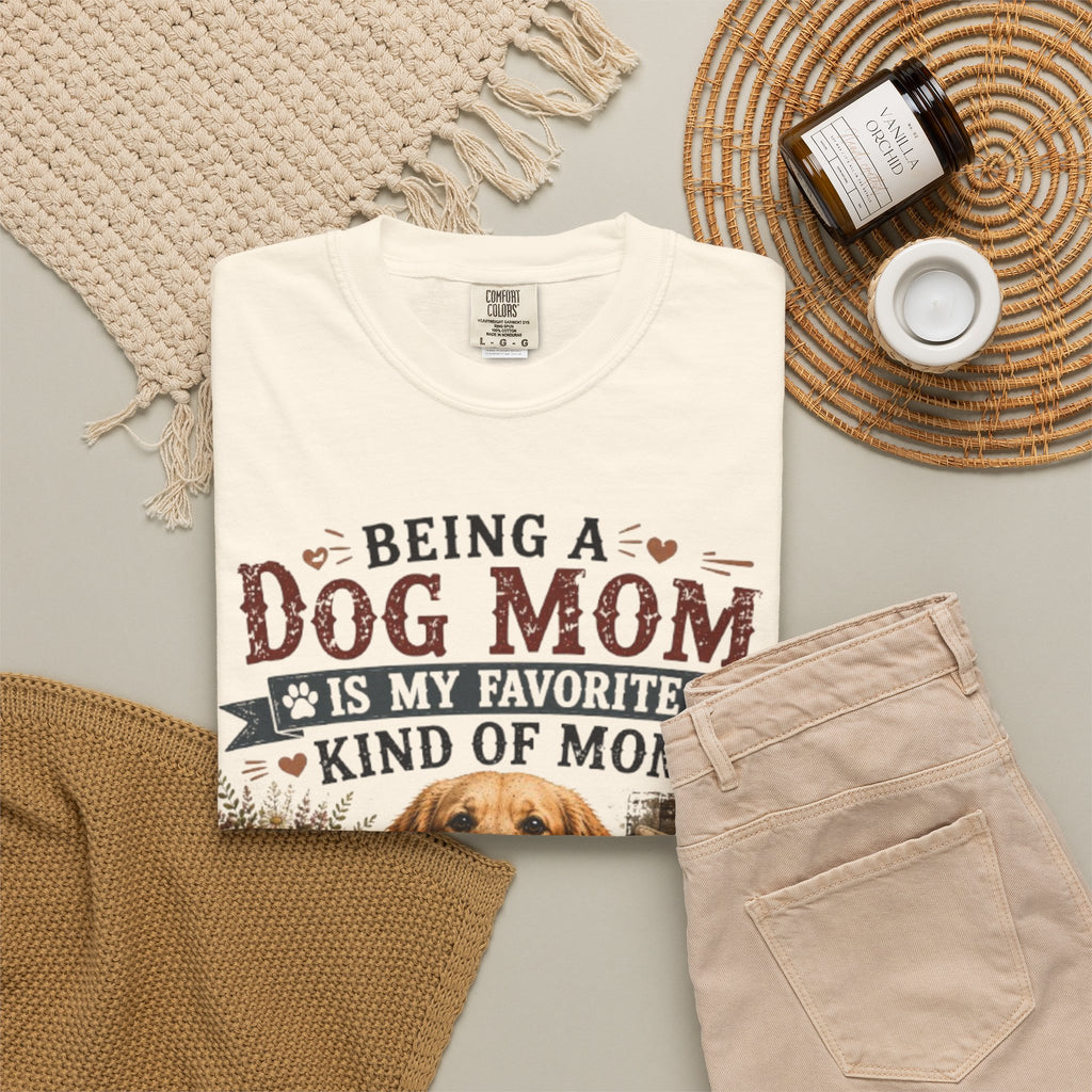 Being A Dog Mom Is My Favorite Kind Of Mom Retro T-Shirt