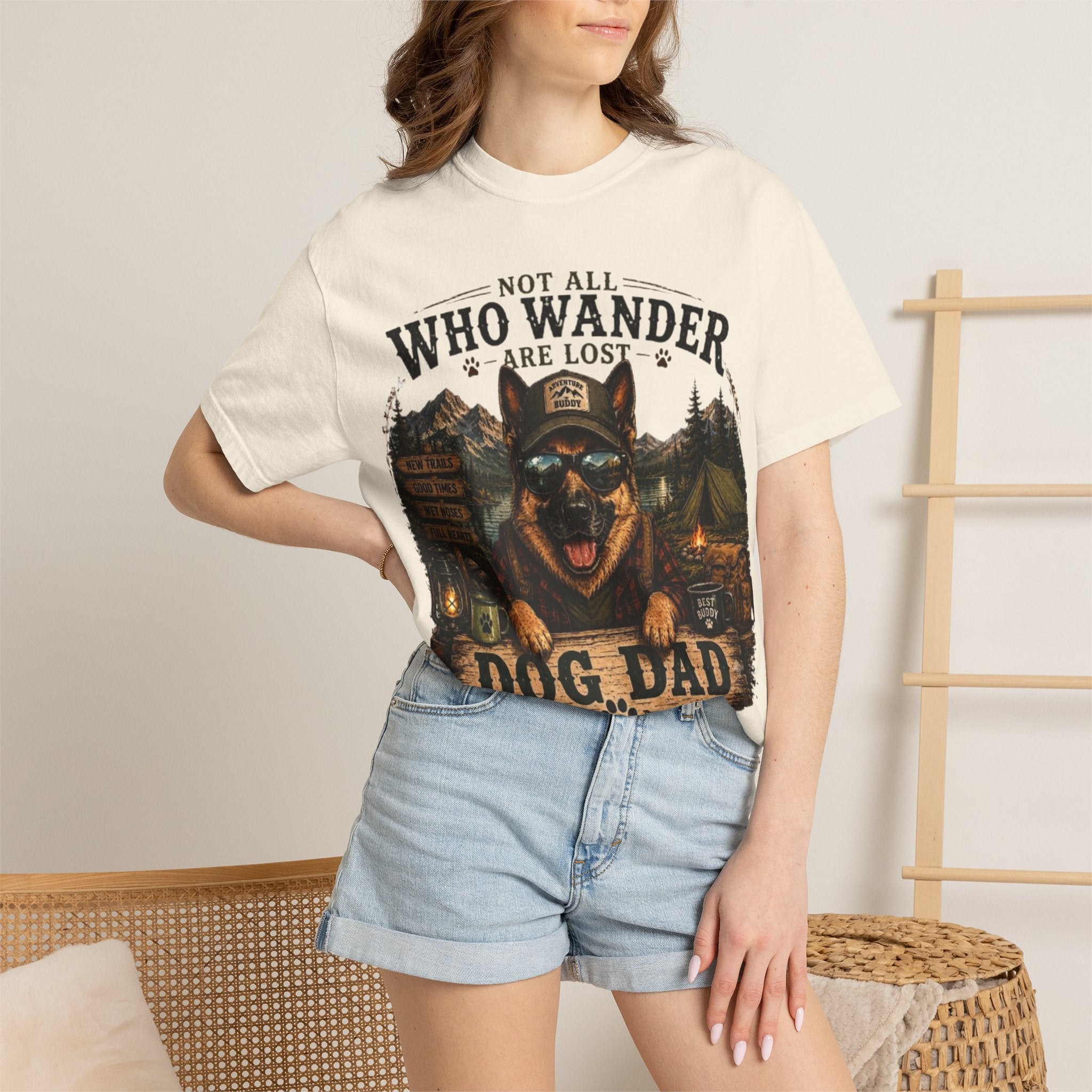 Not All Who Wander Are Lost Dog Dad Comfort Colors® T-Shirt
