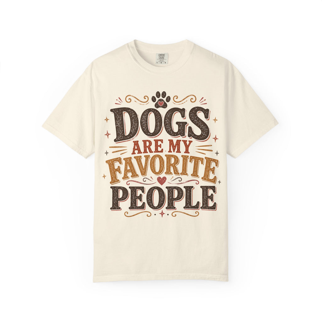 Dogs Are My Favorite People Retro T-Shirt