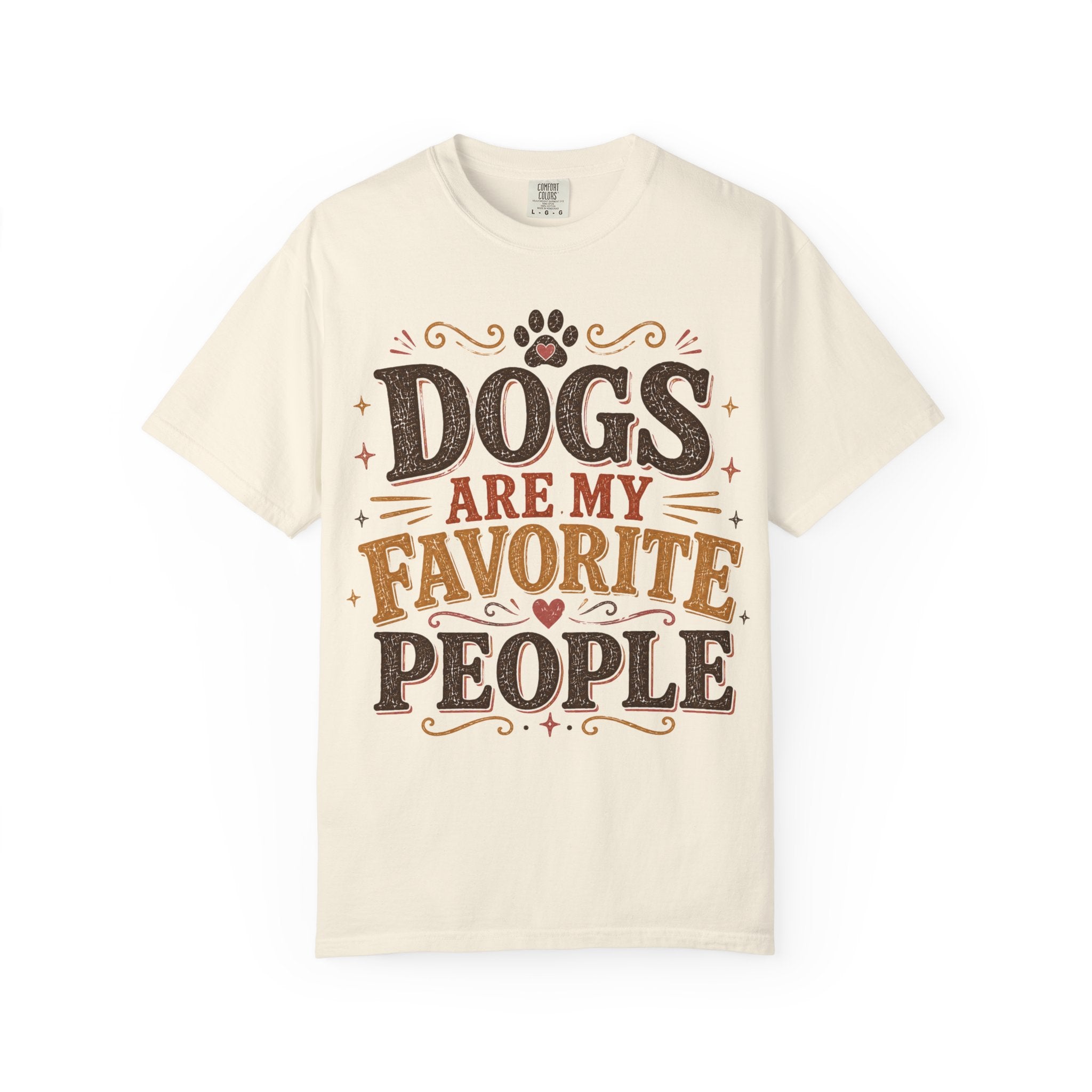 Dogs Are My Favorite People Retro T-Shirt