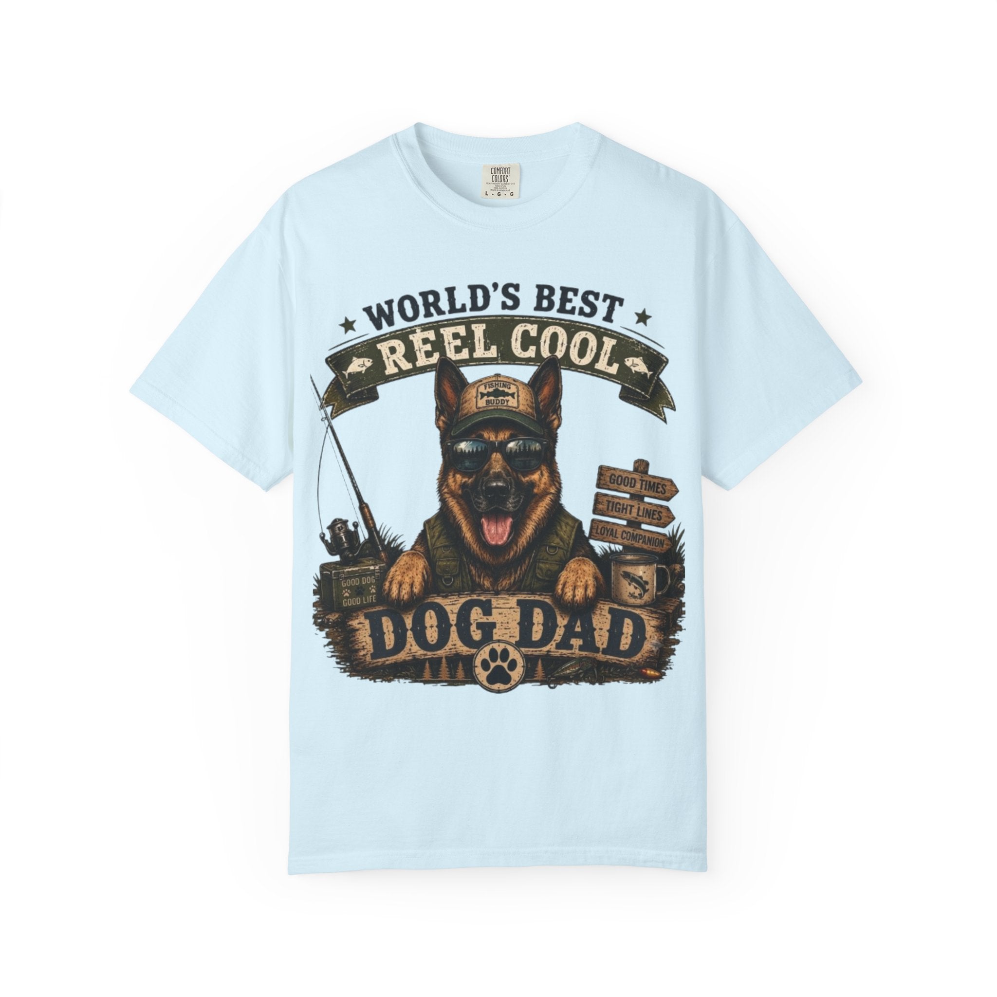 World's Best Reel Cool Dog Dad Comfort Colors® T-Shirt