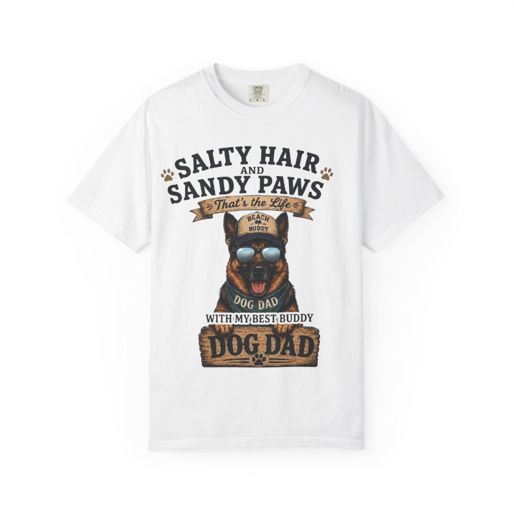 Salty Hair & Sandy Paws Dog Dad Comfort Colors® T-Shirt