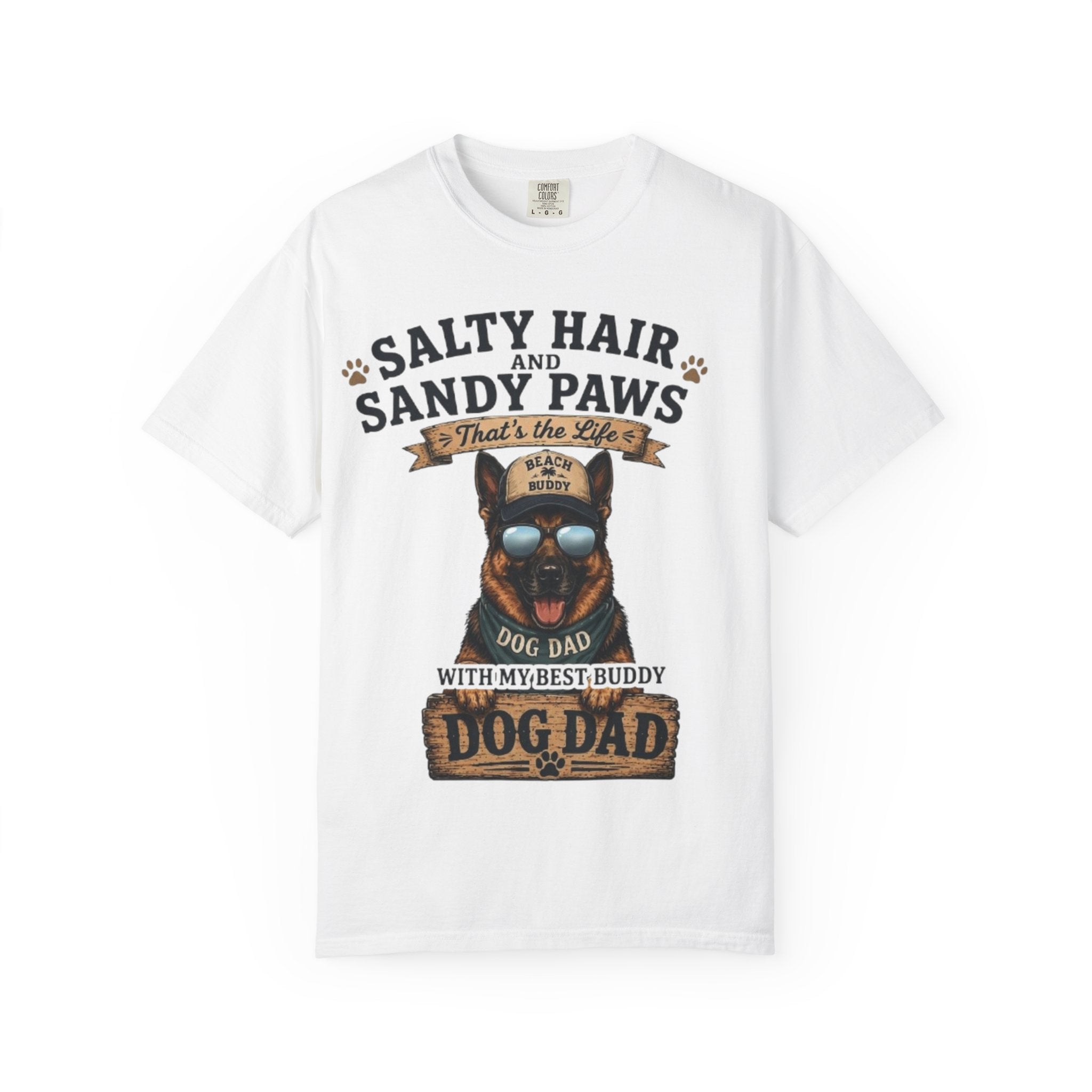 Salty Hair & Sandy Paws Dog Dad Comfort Colors® T-Shirt