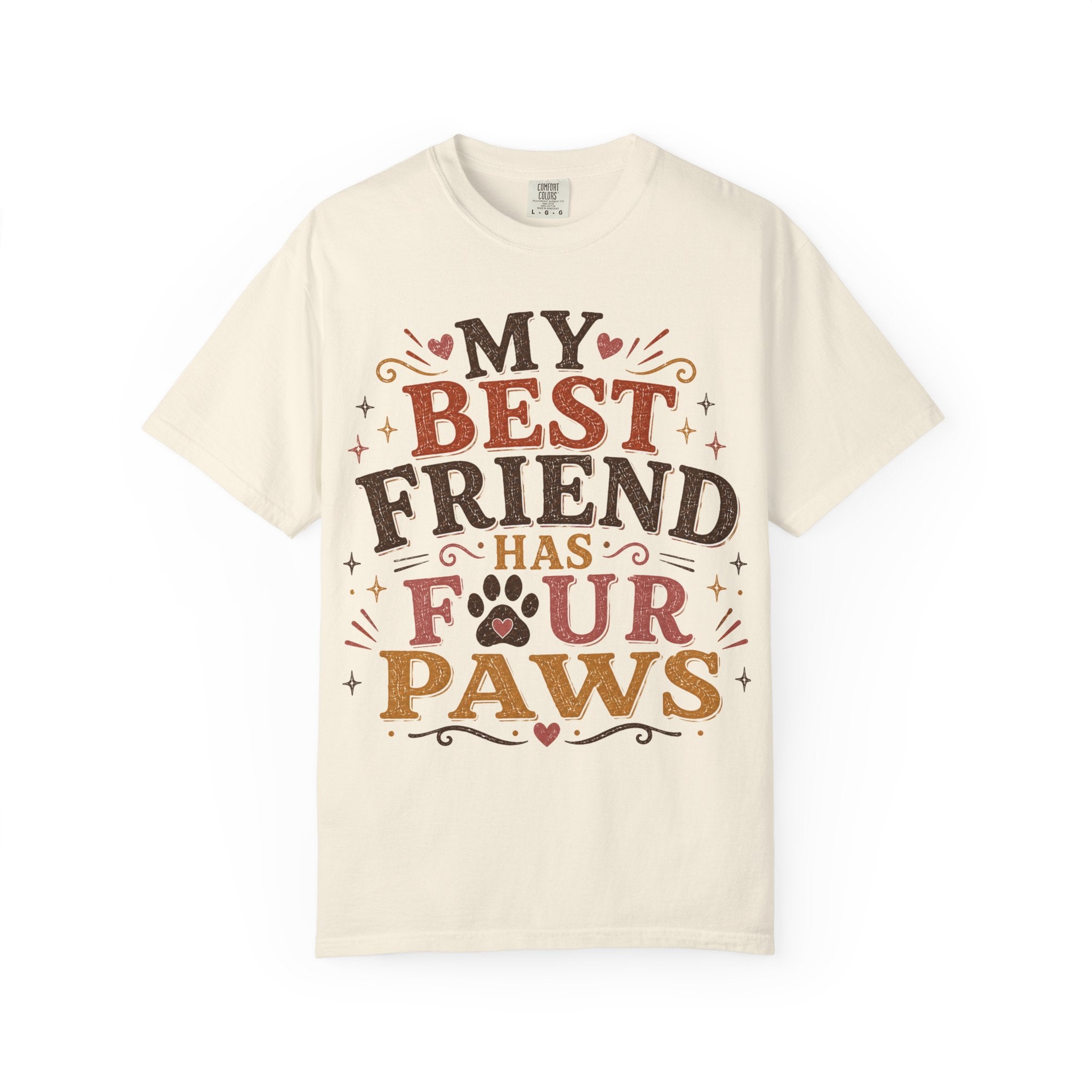 My Best Friend Has Four Paws Retro T-Shirt