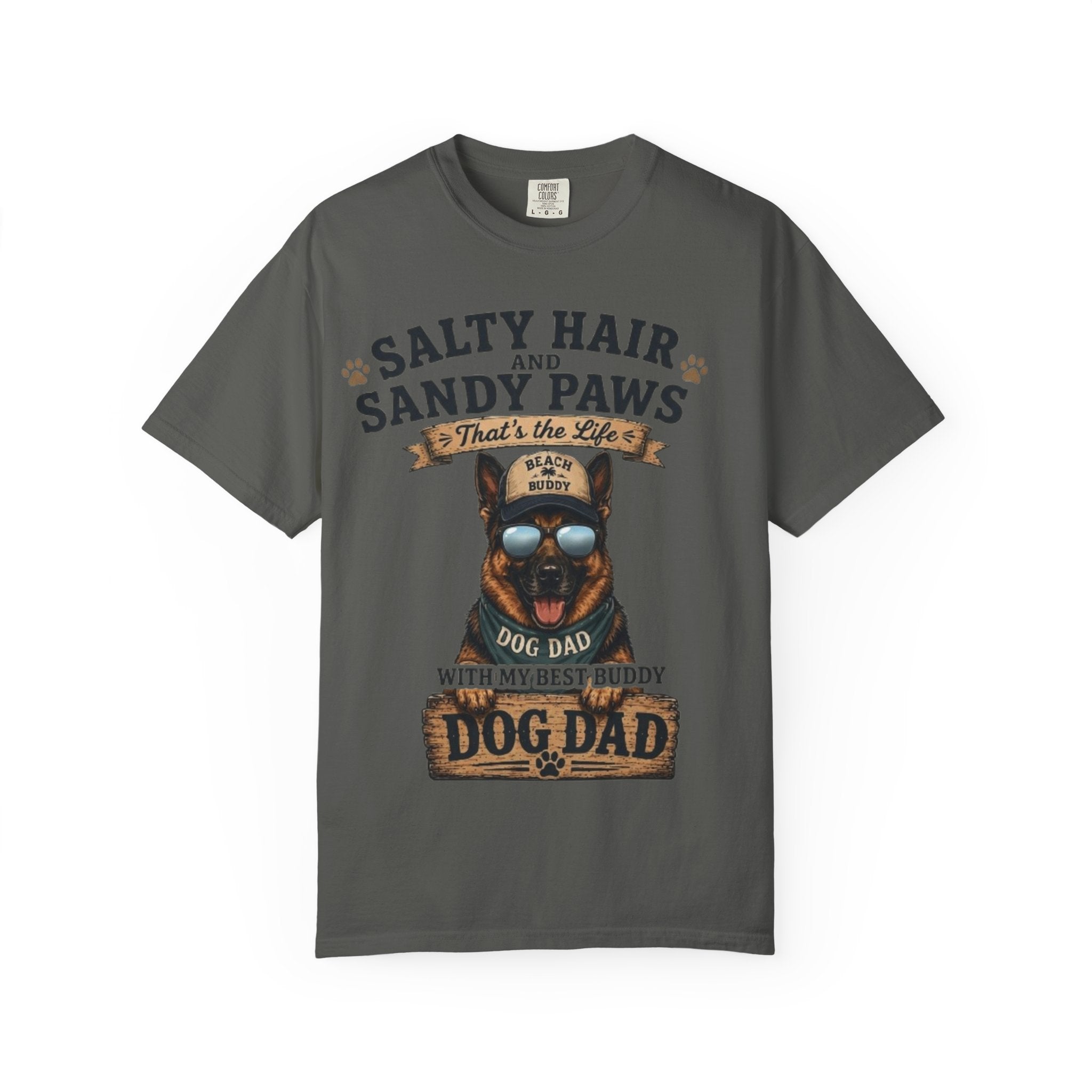 Salty Hair & Sandy Paws Dog Dad Comfort Colors® T-Shirt
