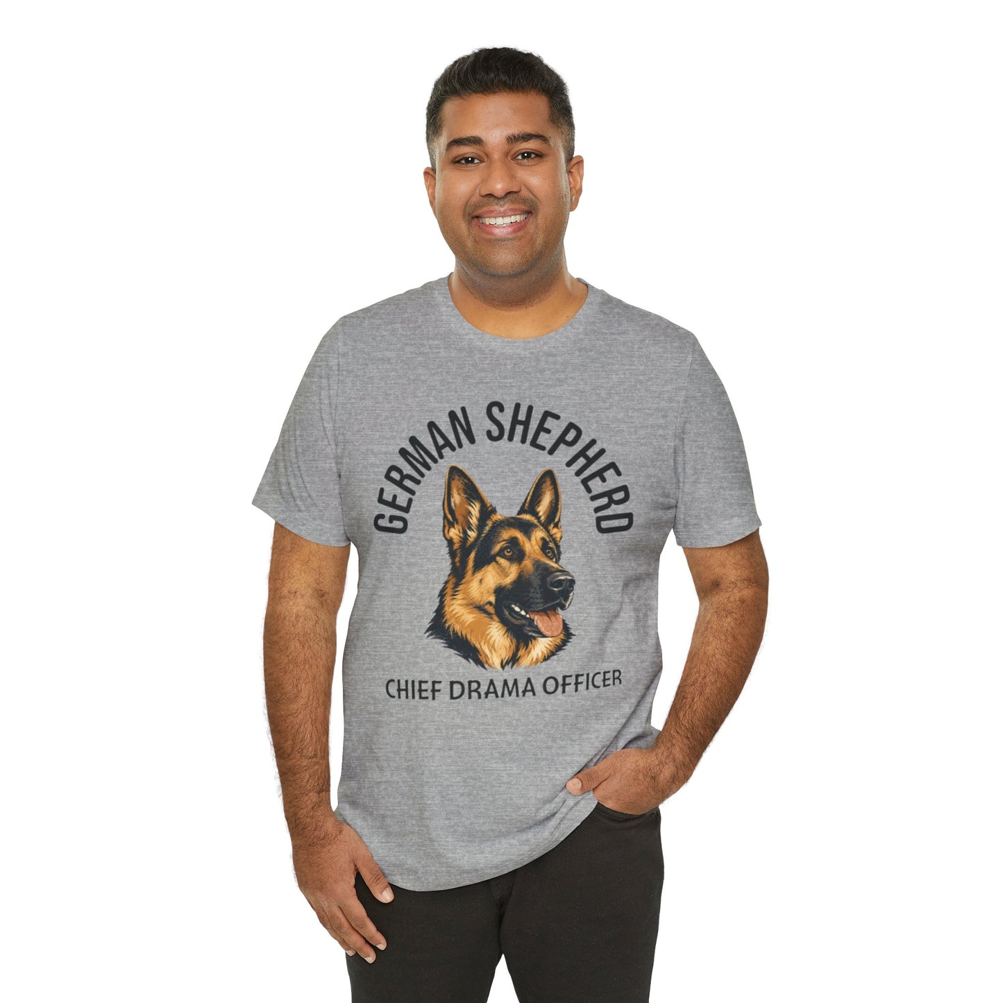 German Shepherd Club Chief Drama Officer Graphic Tee
