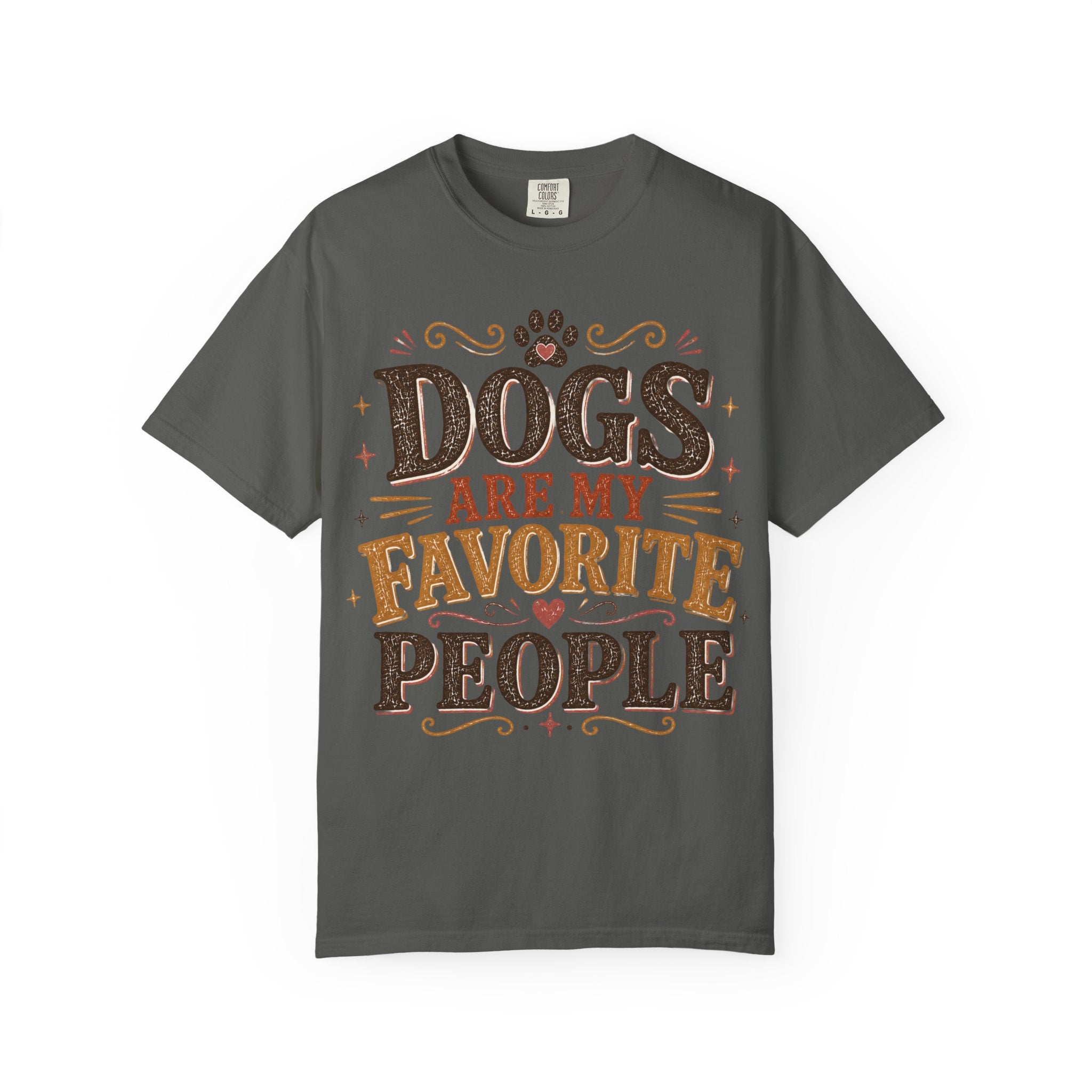 Dogs Are My Favorite People Retro T-Shirt