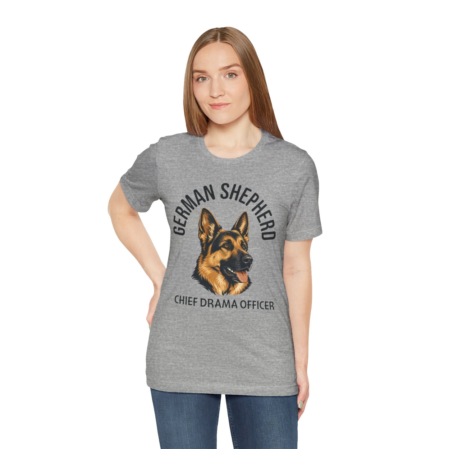 German Shepherd Club Chief Drama Officer Graphic Tee
