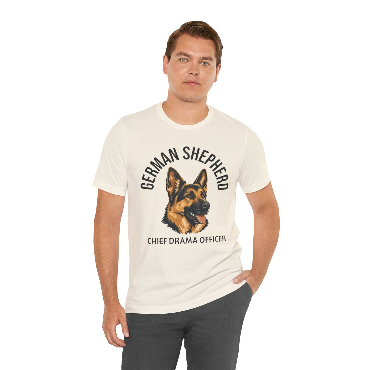German Shepherd Club Chief Drama Officer Graphic Tee